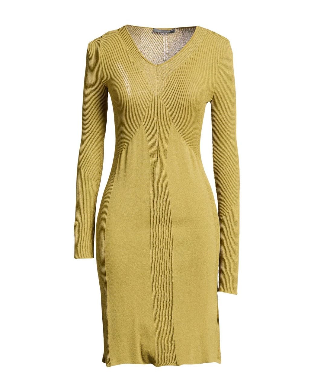 Alberta Ferretti Yellow Midi Dresses