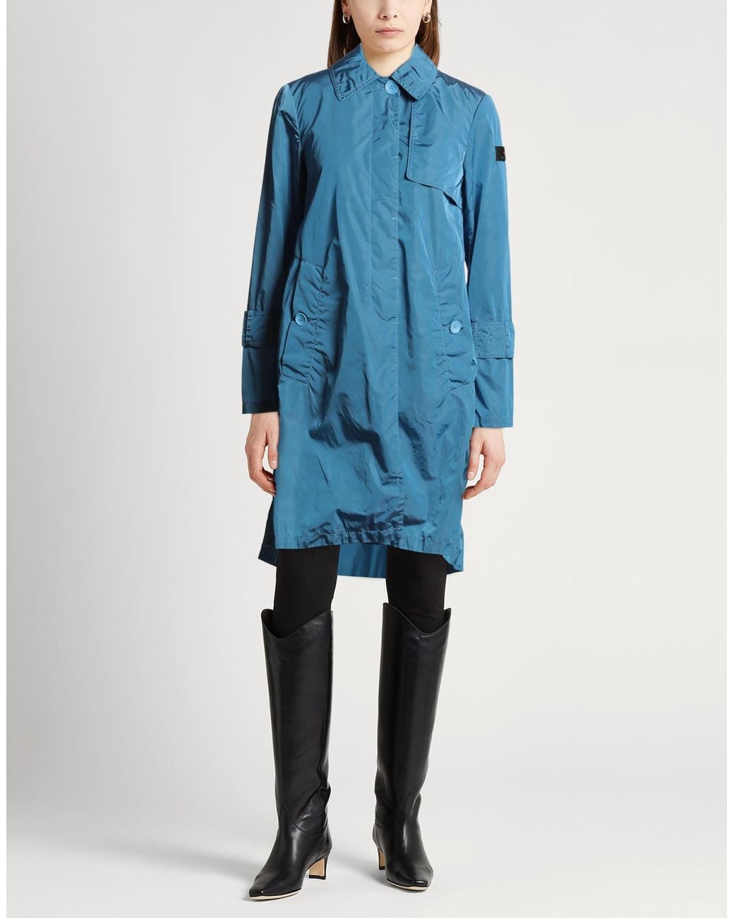 Peuterey Blue Overcoat & Trench Coat