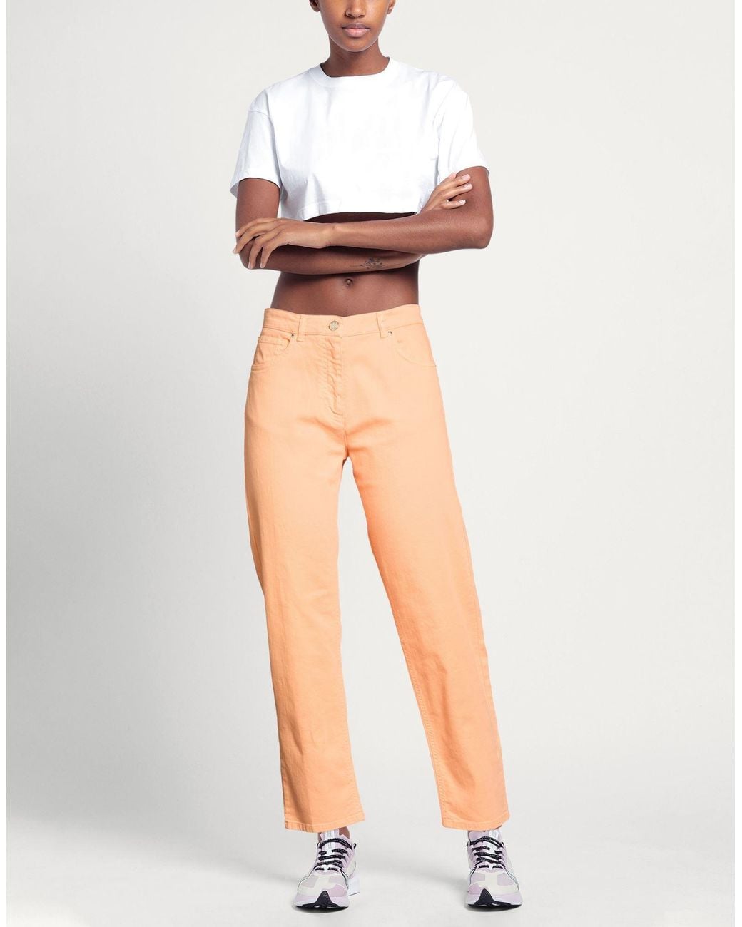 19.70 Nineteen Seventy Orange Jeans