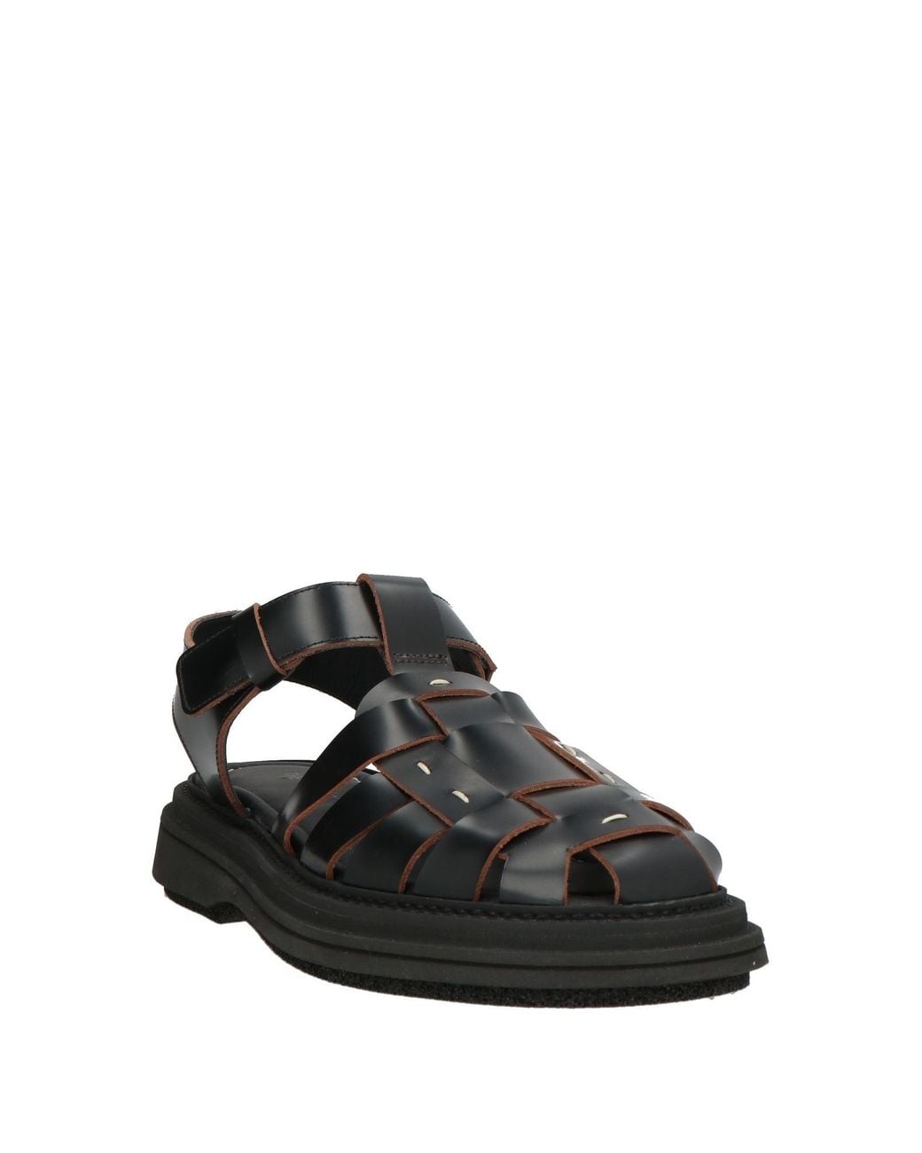 THE ANTIPODE Black Sandals Leather for men