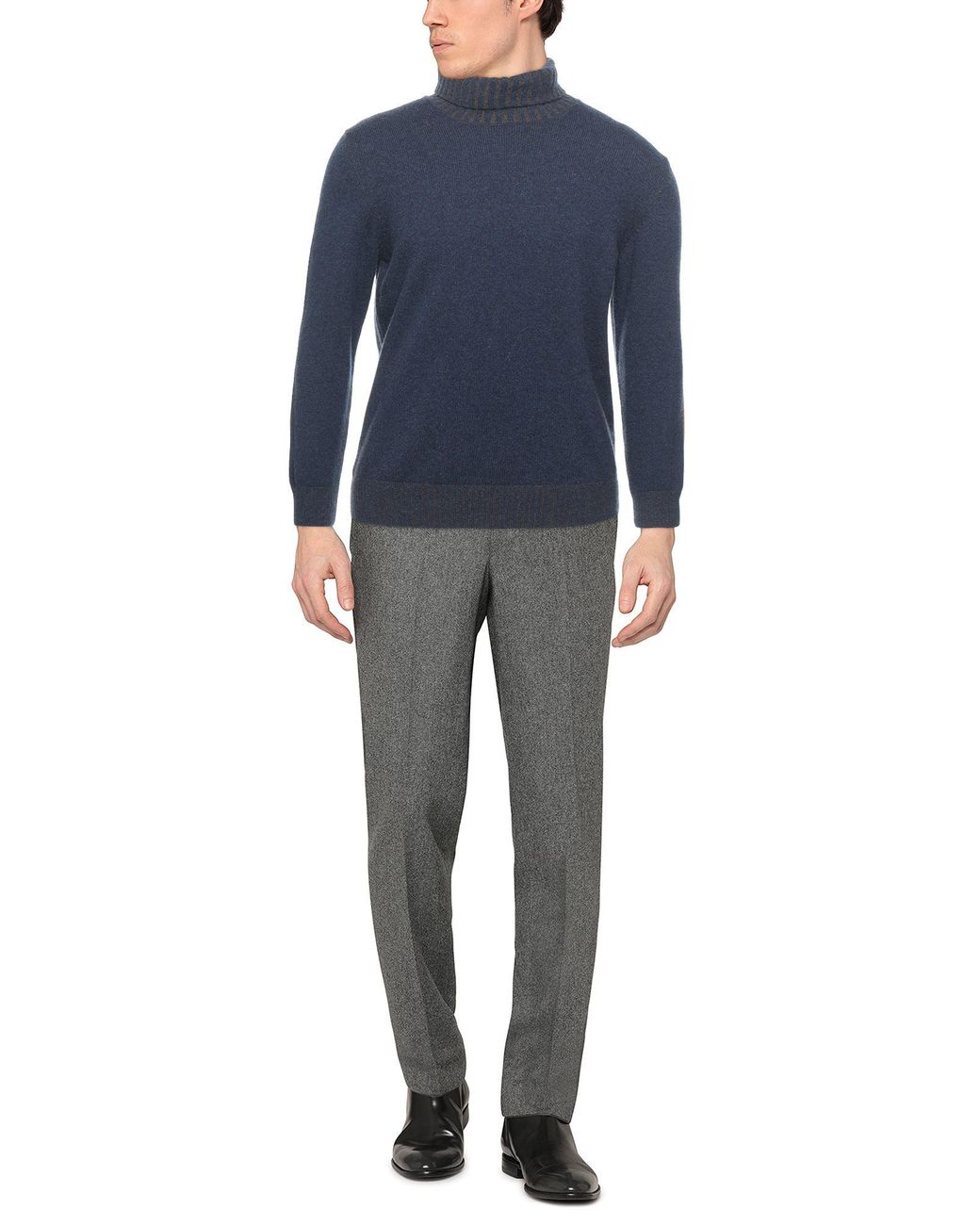 Gran Sasso Blue Turtleneck for men