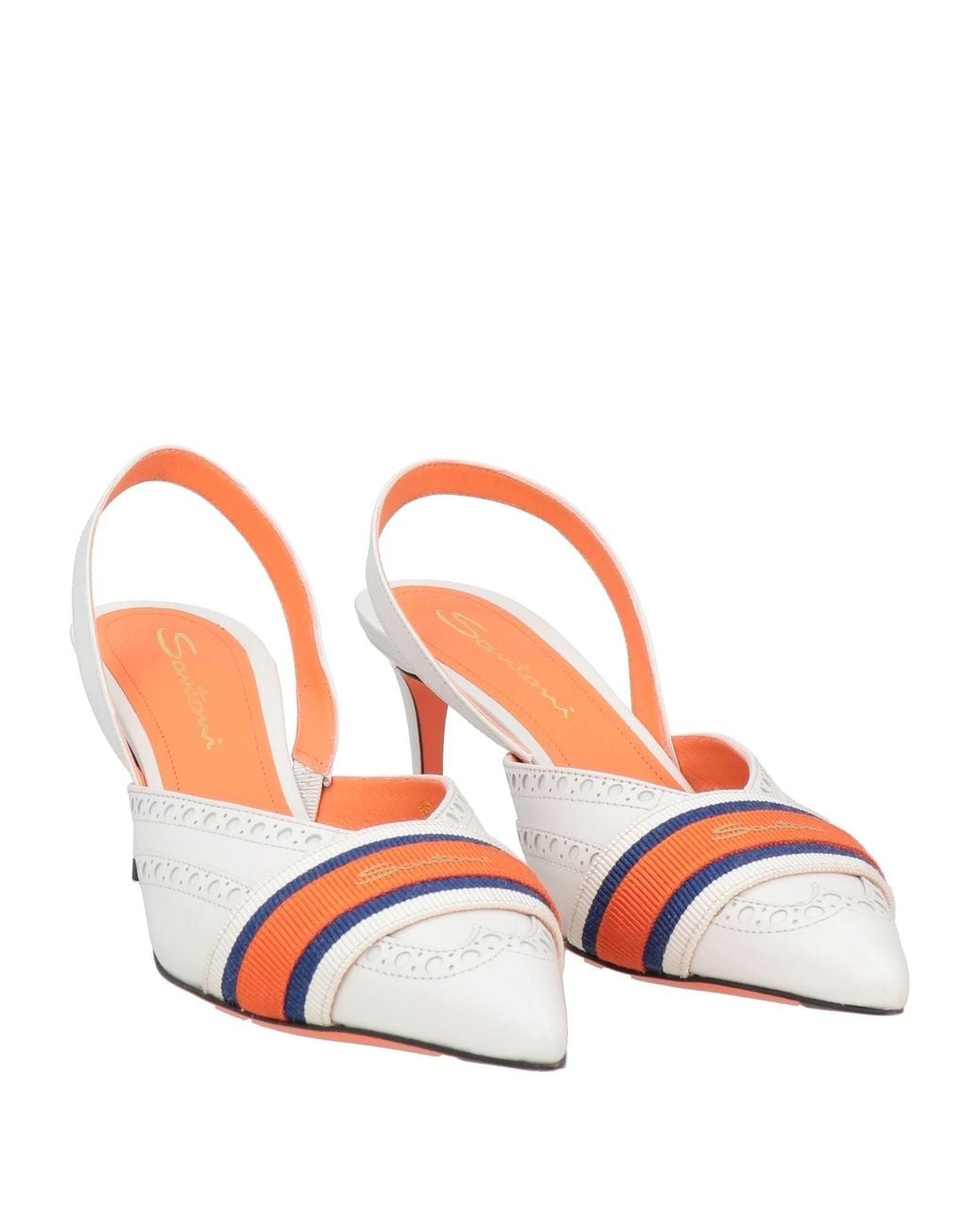 Santoni Pink Pumps Leather, Textile Fibers
