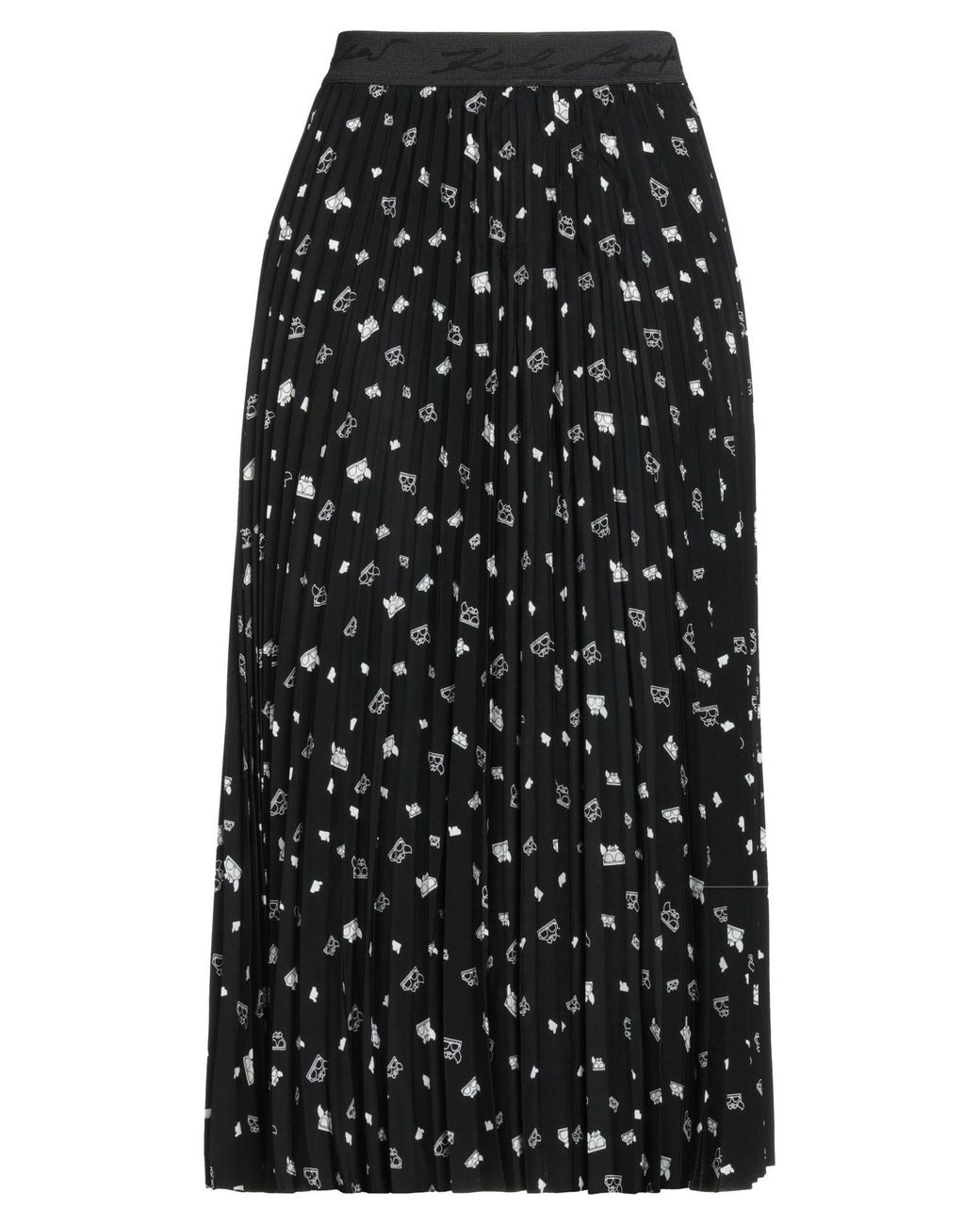 Karl Lagerfeld Black Midi Skirt