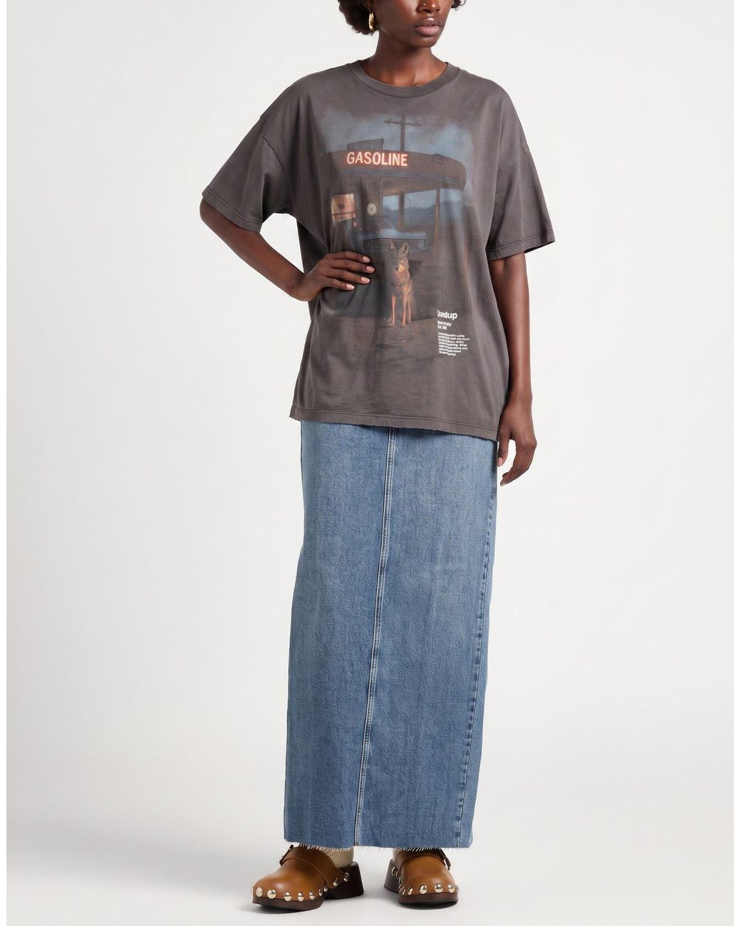 Dondup Gray T-Shirt Cotton