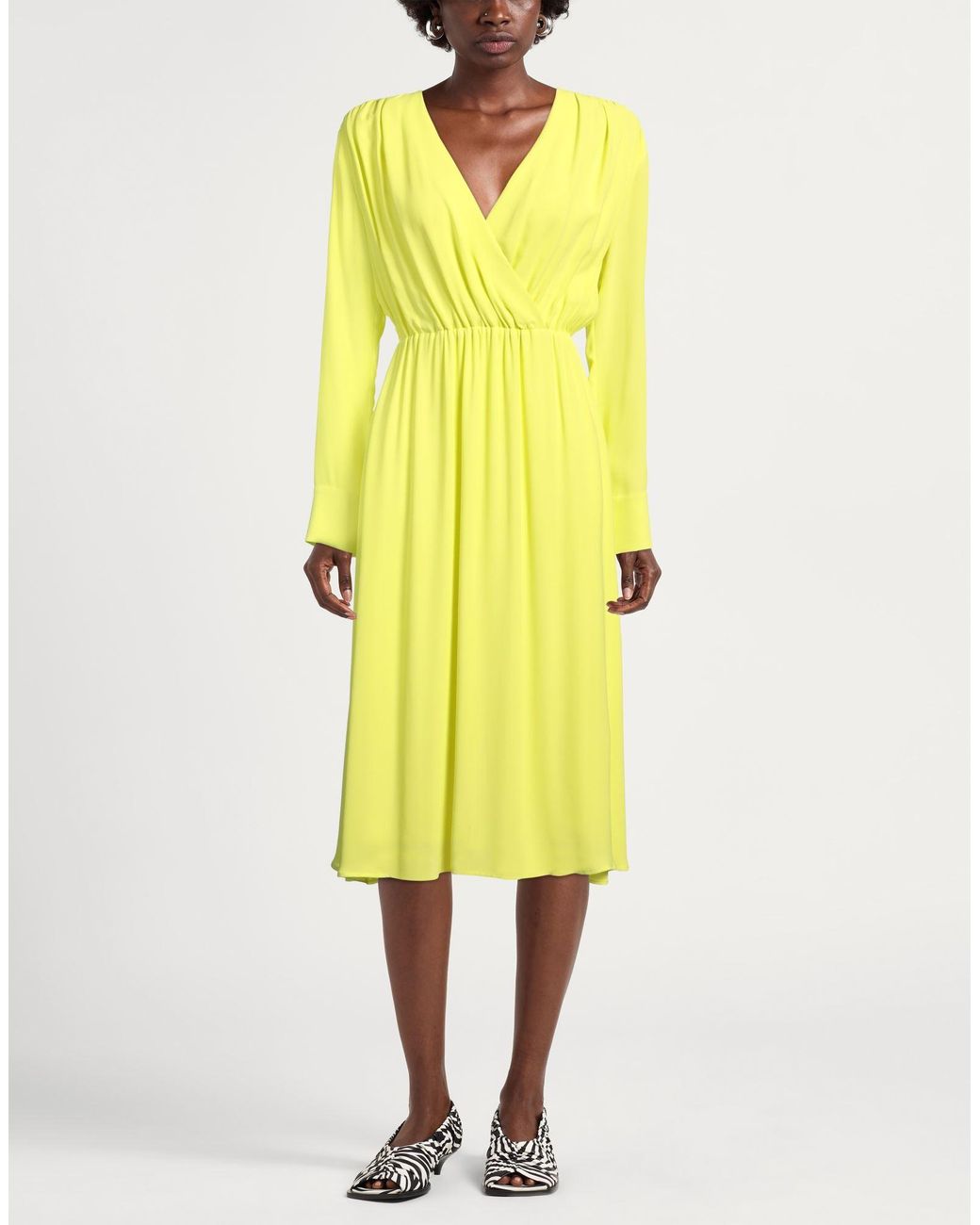 Boss Yellow Midi Dress
