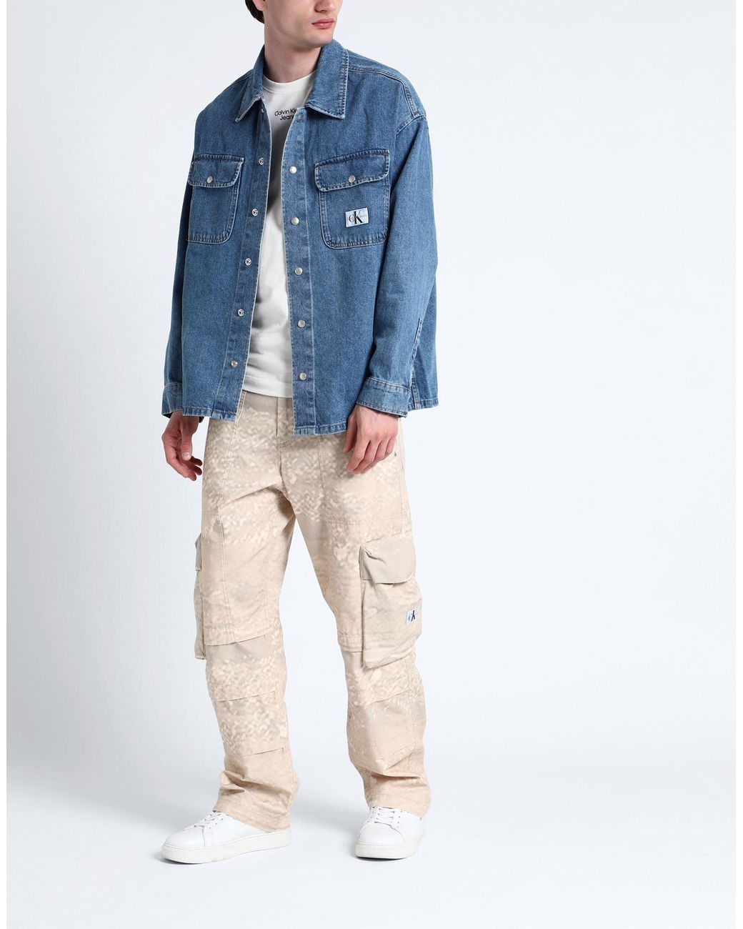 Calvin Klein Blue Denim Shirt for men