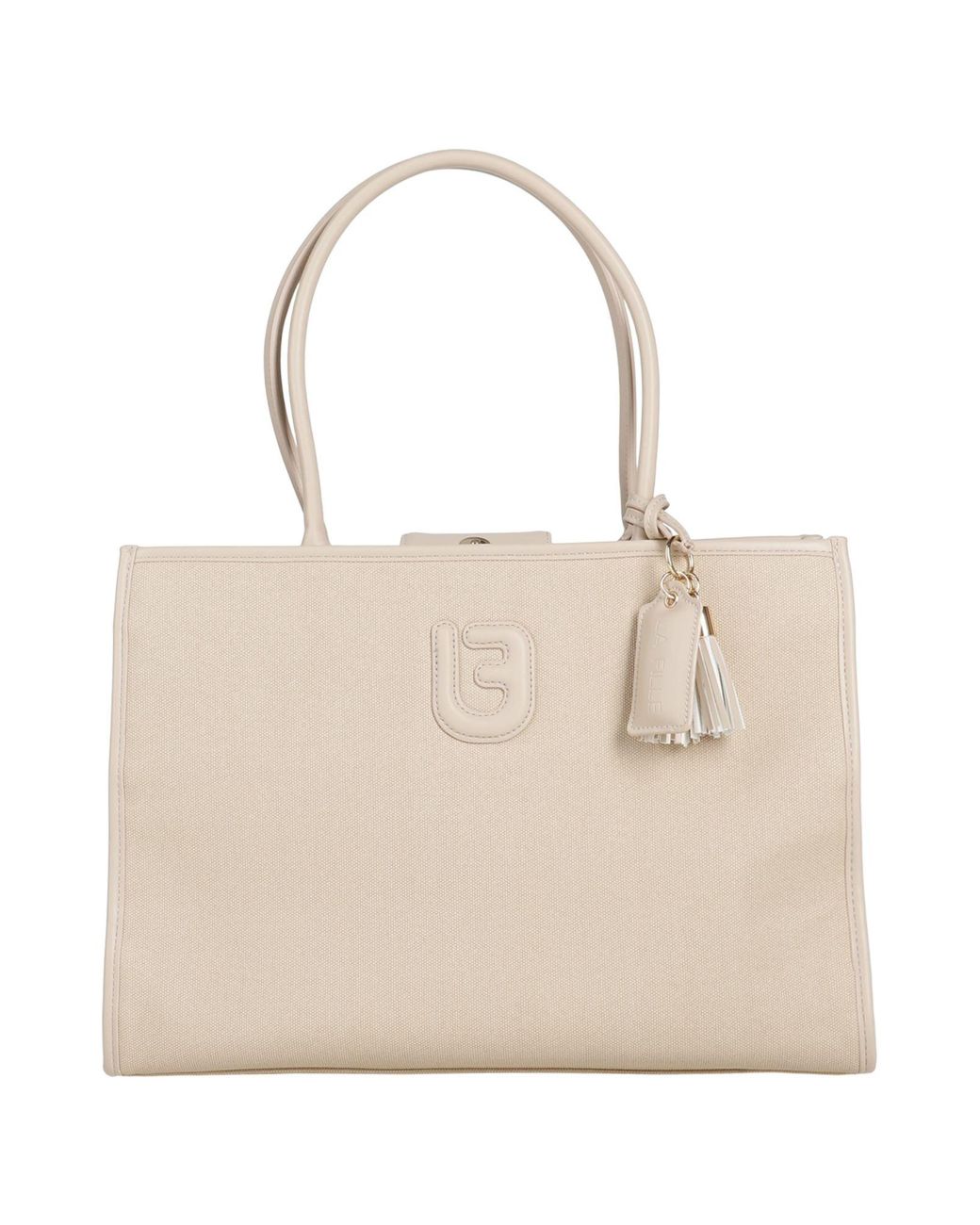La Fille Des Fleurs Natural Shoulder Bags