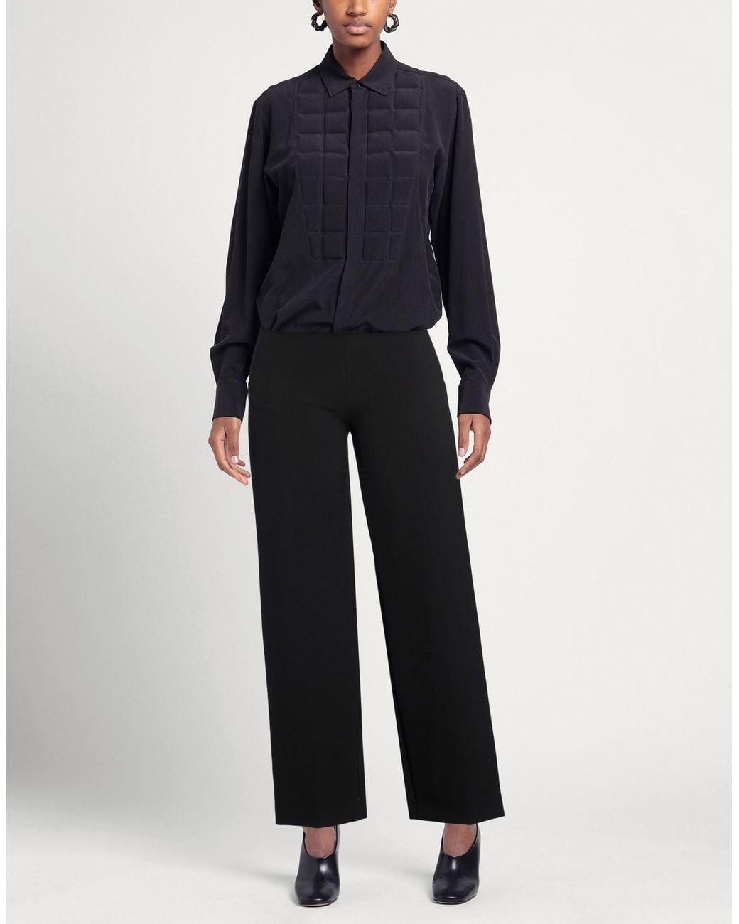 Clips Black Pants Polyester, Elastane