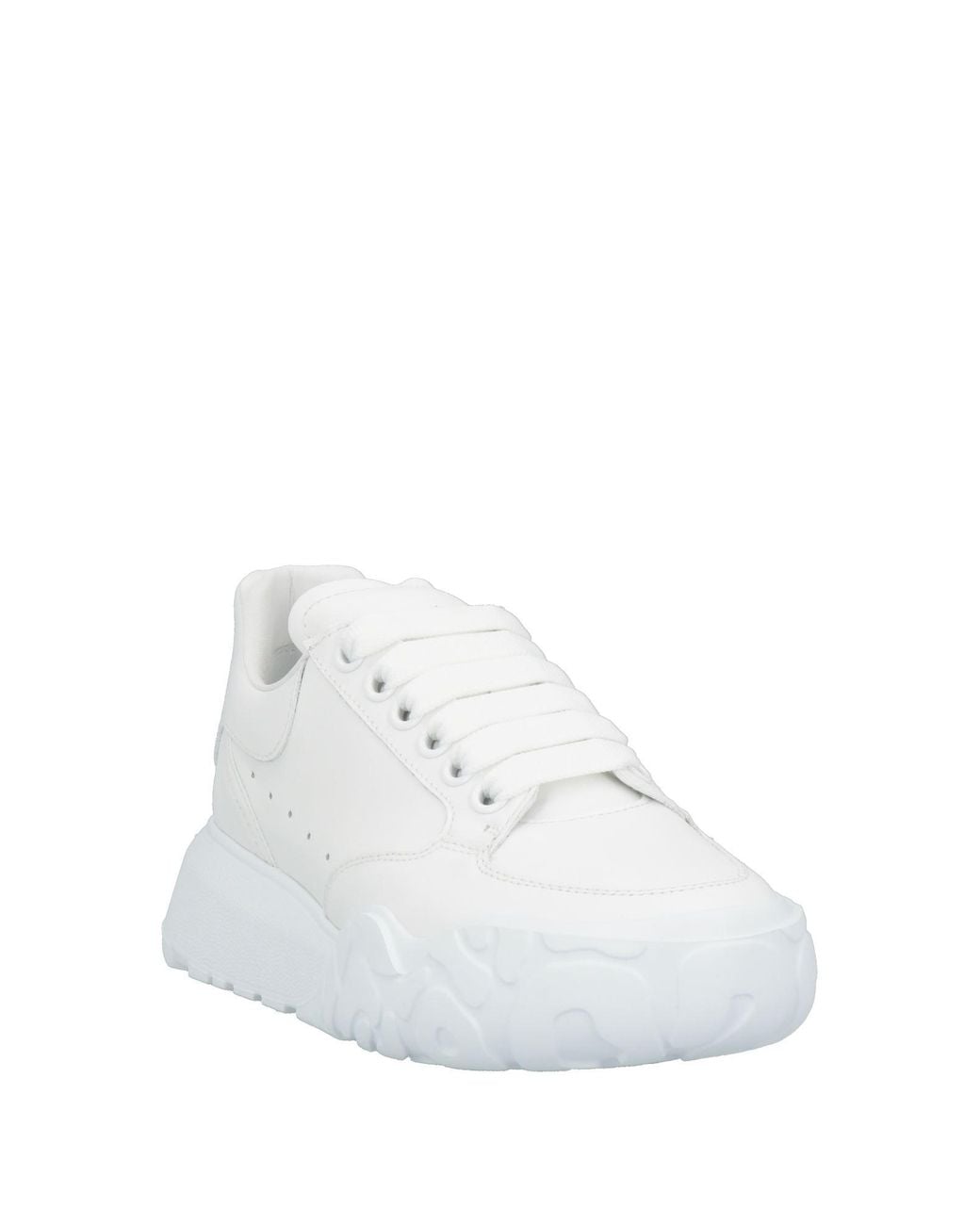 McQueen White Sneakers Soft Leather