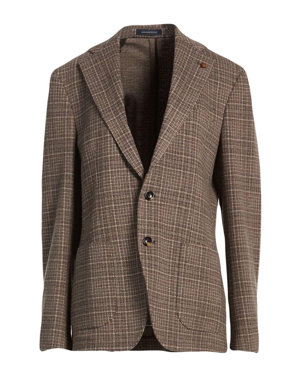 Sartoria Latorre Brown Blazer Cotton, Wool