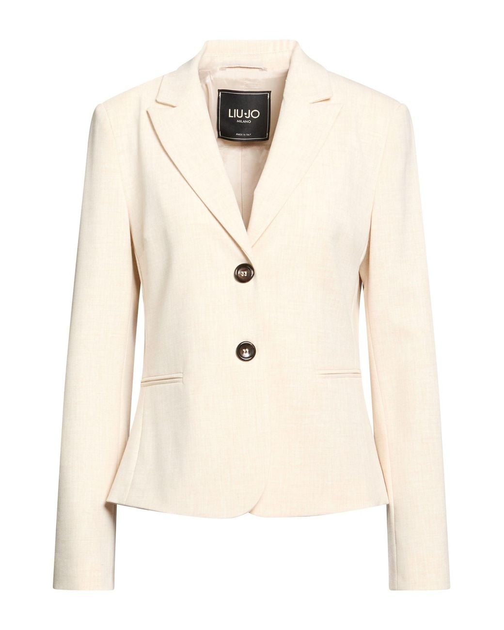 Liu Jo Natural Blazer Polyester, Viscose, Elastane