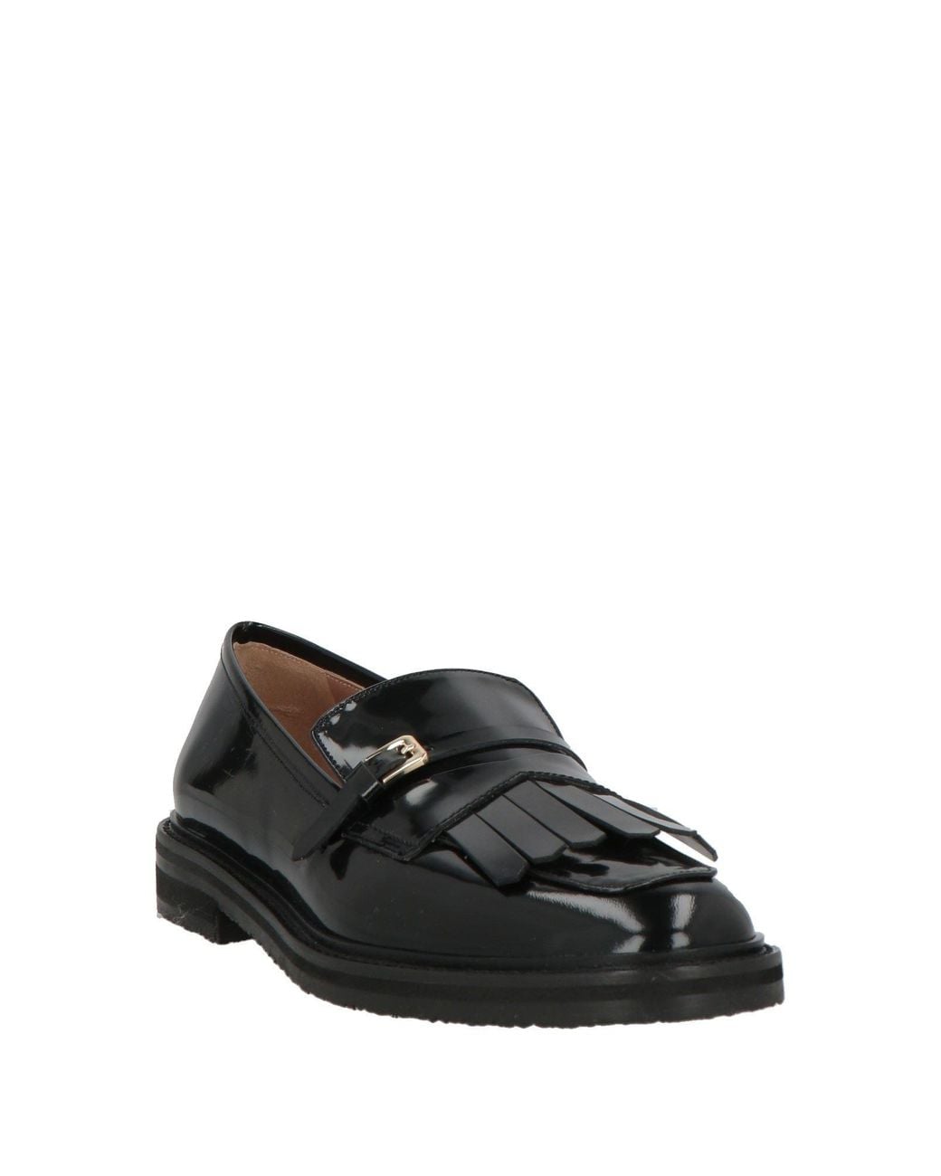 Pollini Black Loafers Calfskin