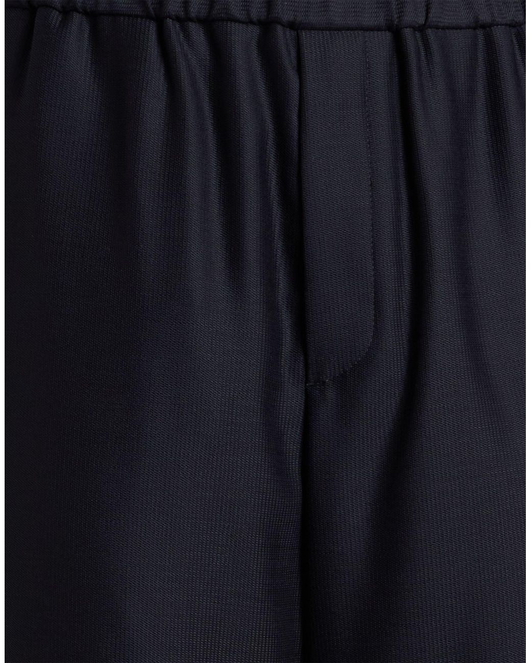 Giorgio Armani Blue Pants Virgin Wool for men