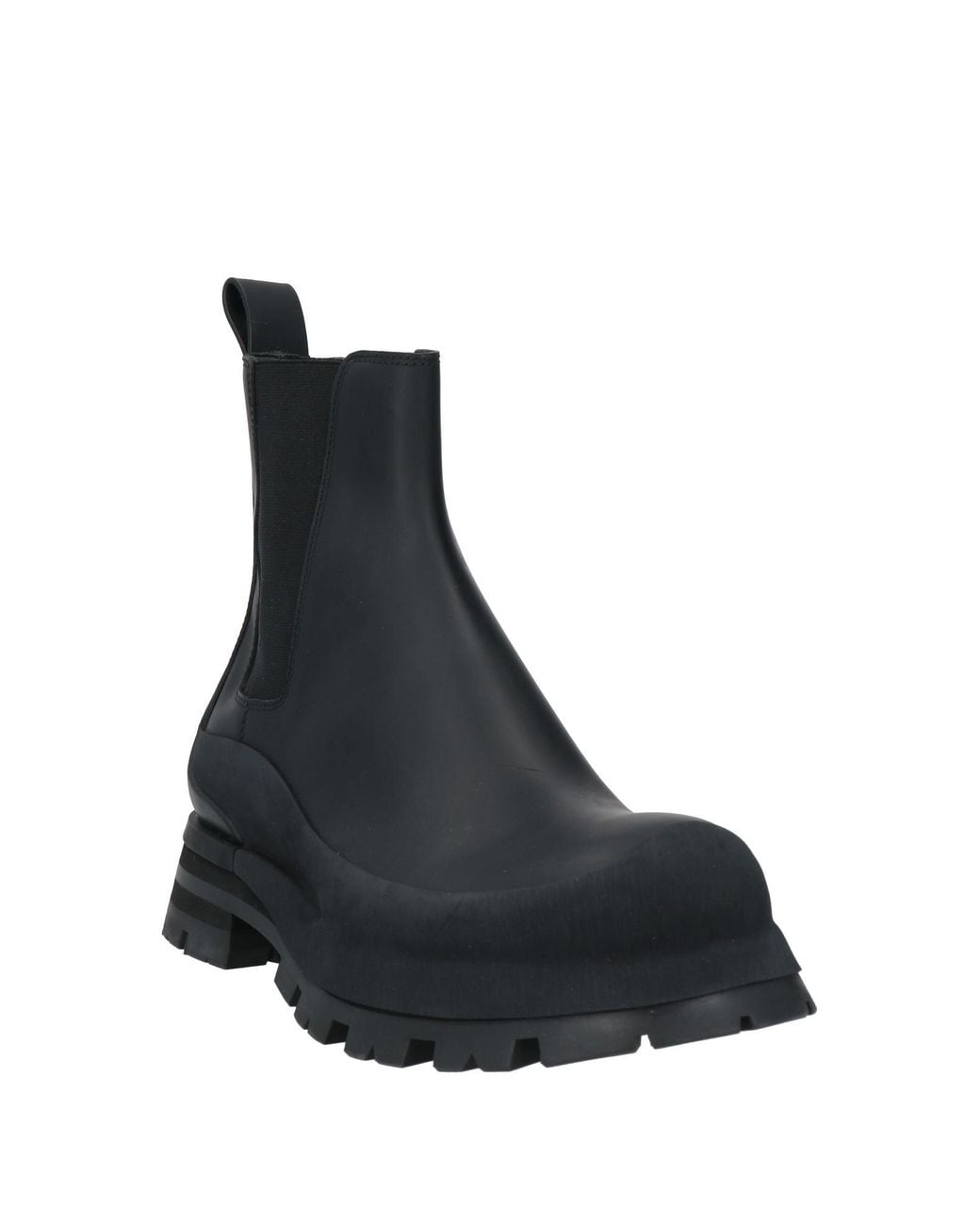 McQueen Black Ankle Boots for men
