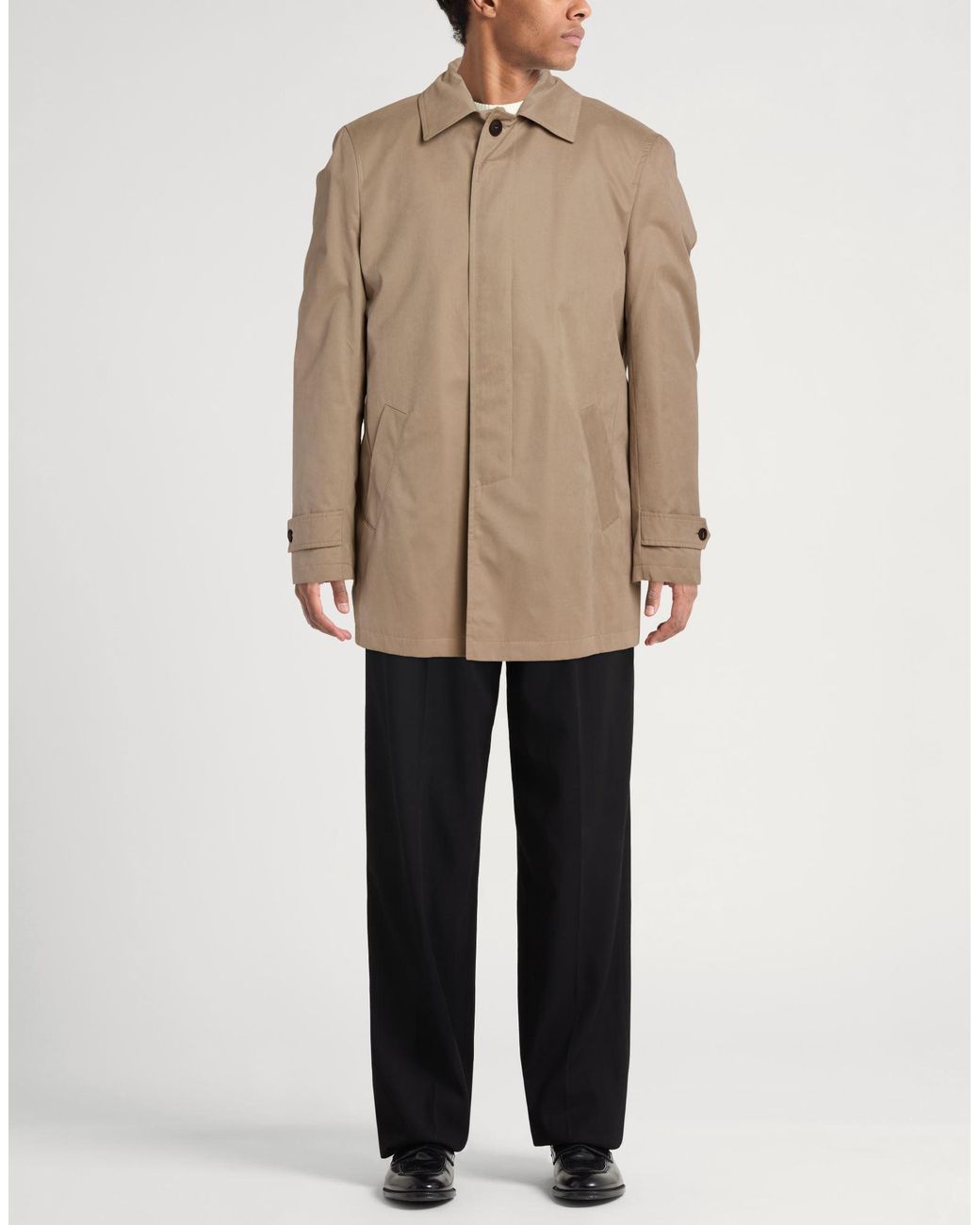Twenty-one Brown Overcoat & Trench Coat Pes, Cotton, Nylon for men