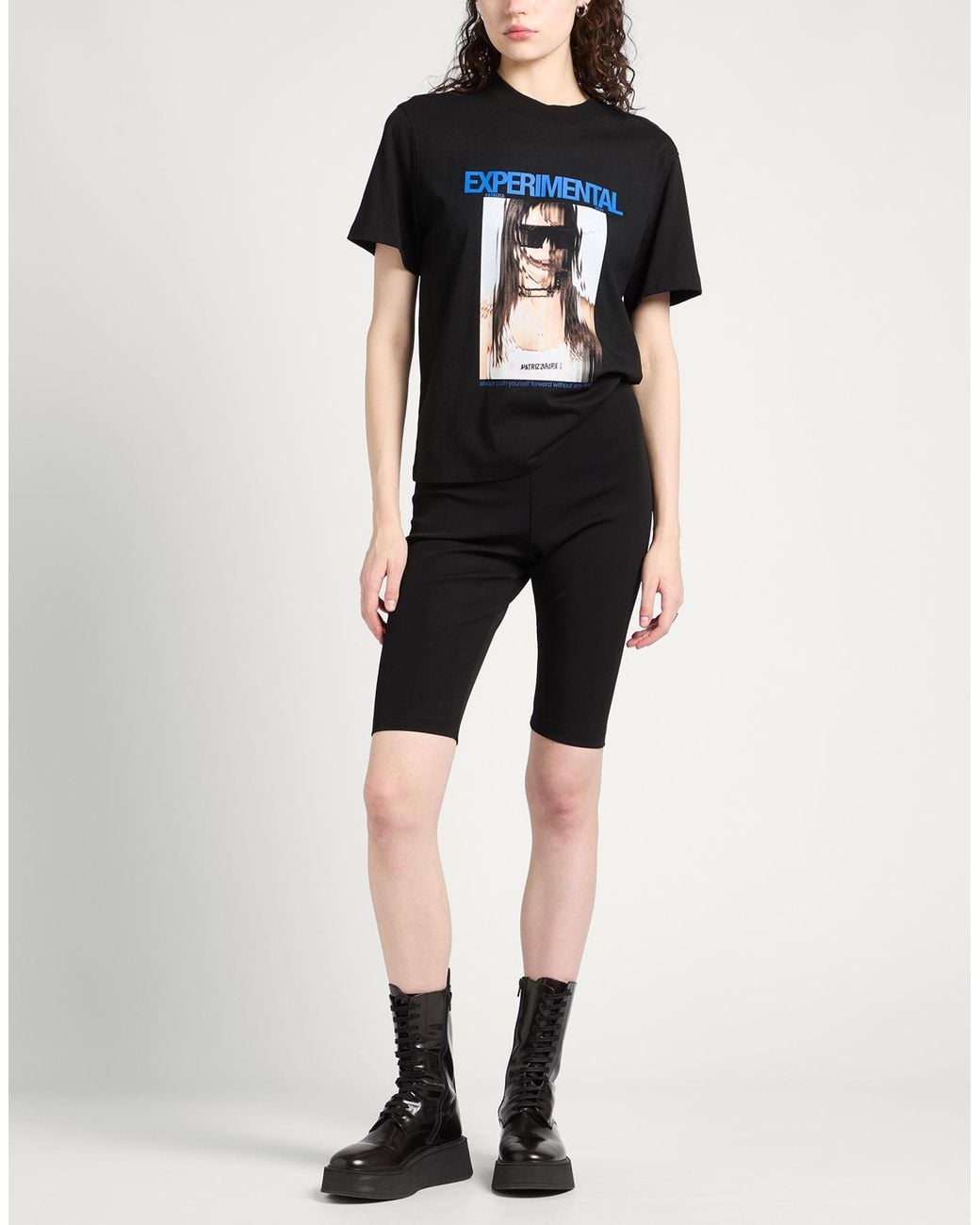 Patrizia Pepe Black T-Shirt Cotton