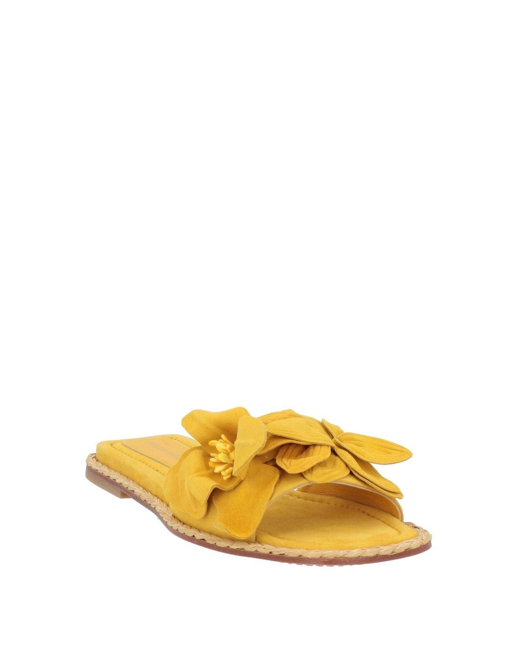 Paloma Barceló Yellow Acacia Sandals Kidskin