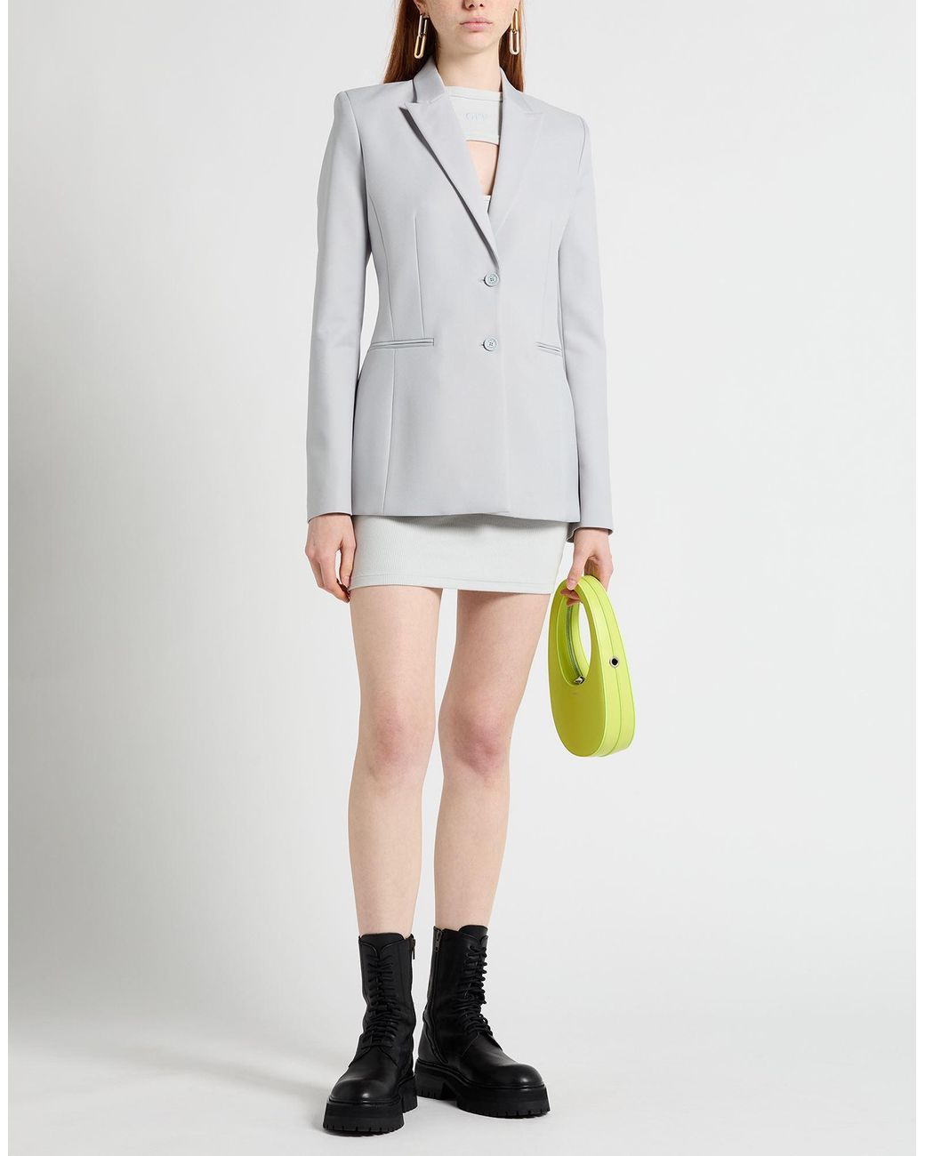 Off-White c/o Virgil Abloh Gray Light Blazer Polyester