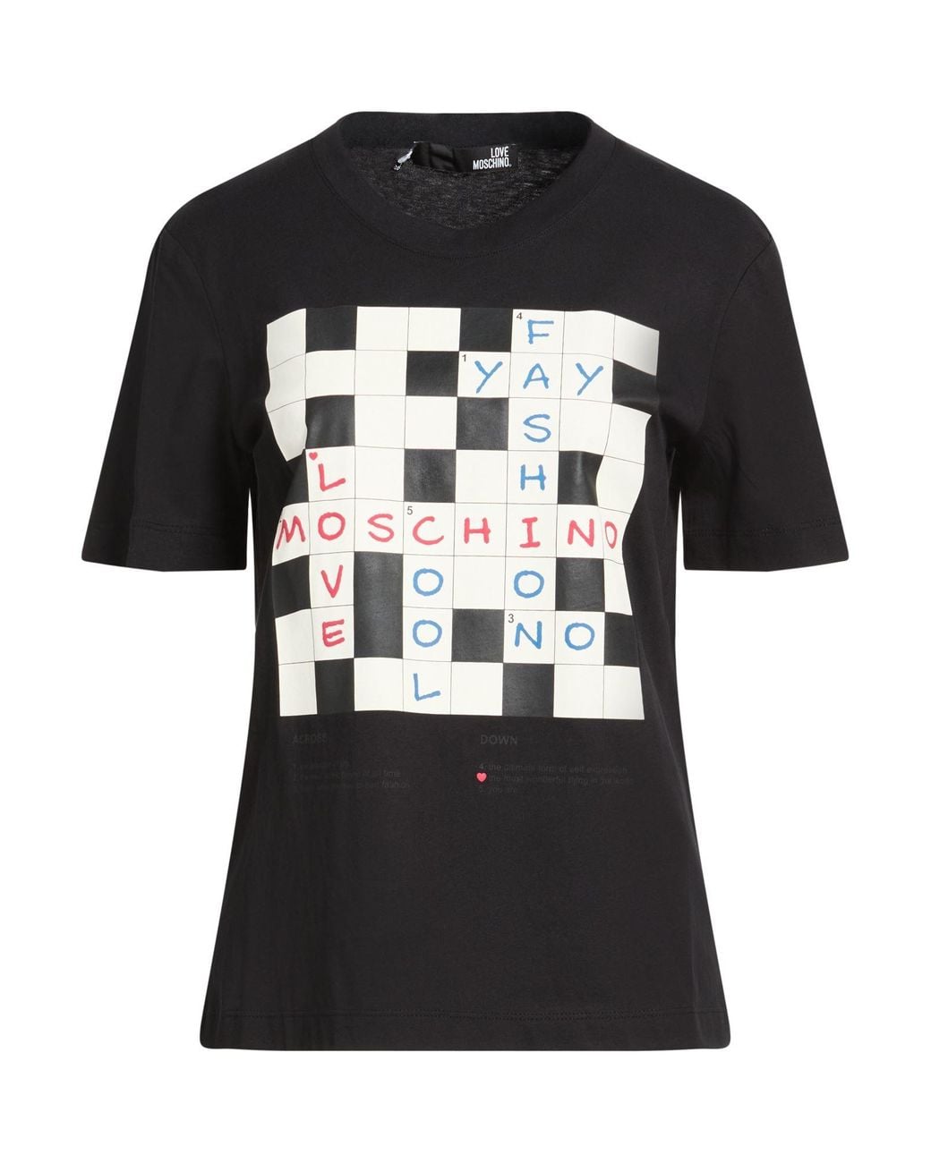 Love Moschino Black T-Shirt Cotton