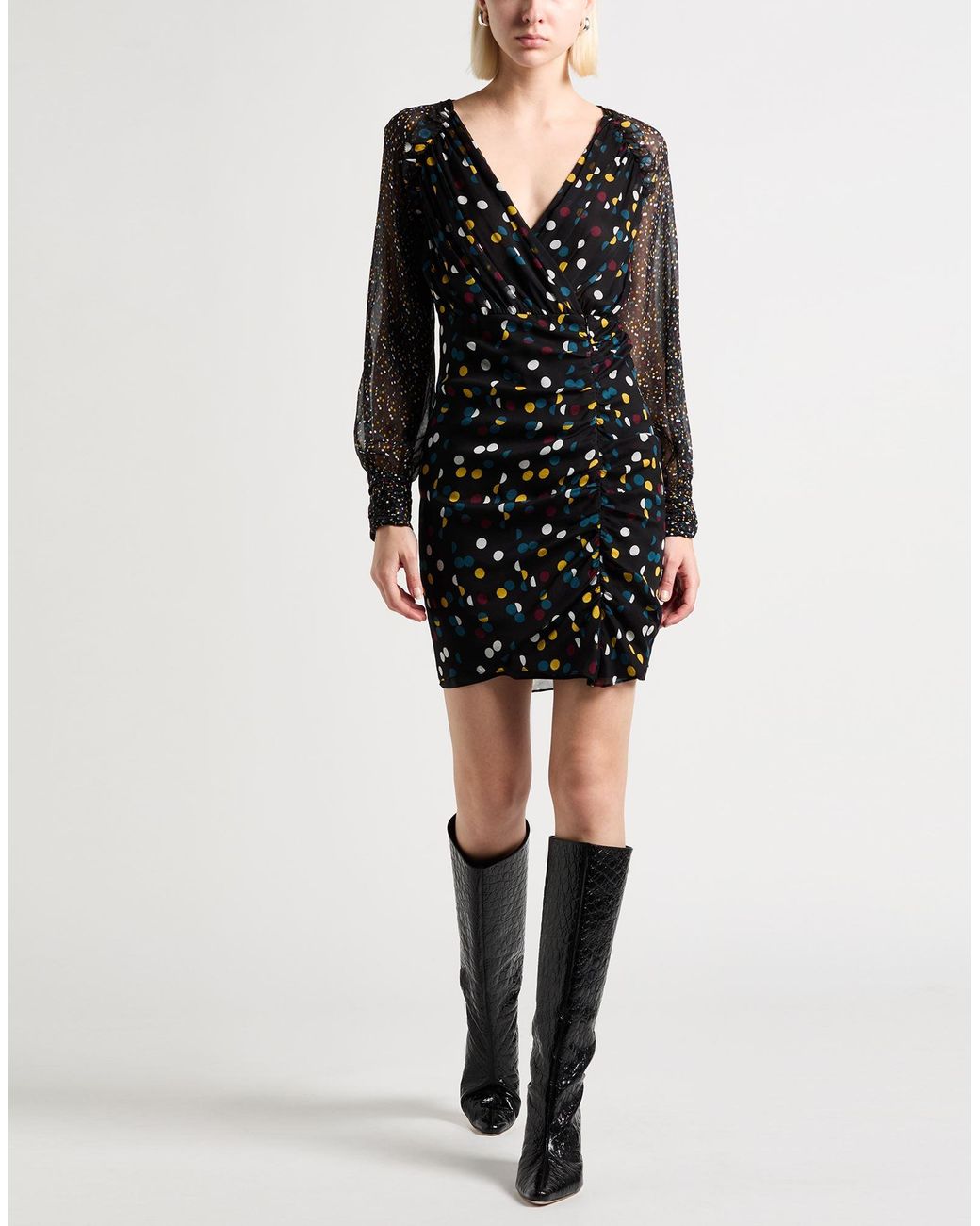 Diane von Furstenberg Black Mini Dress