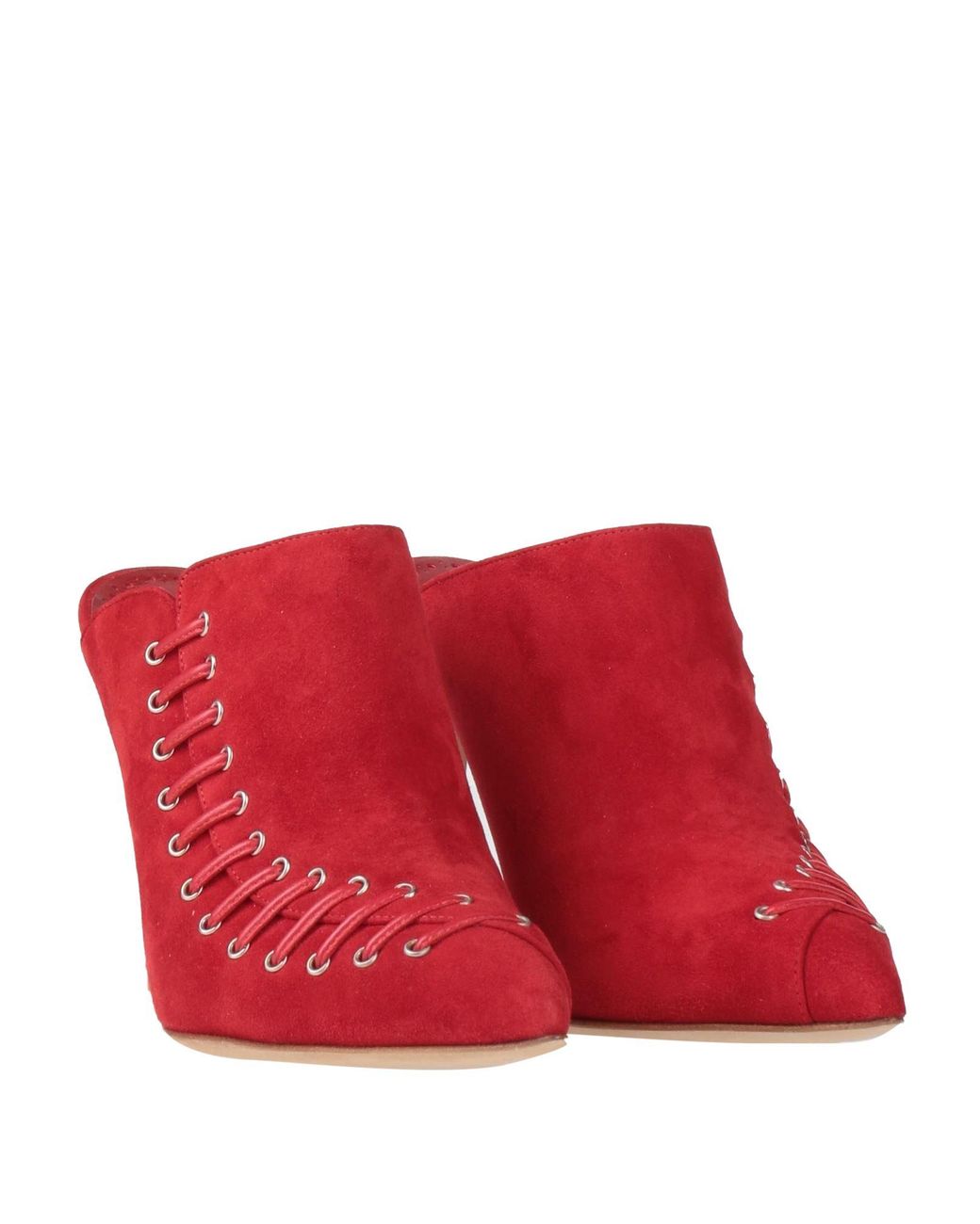 Manolo Blahnik Red Mules & Clogs
