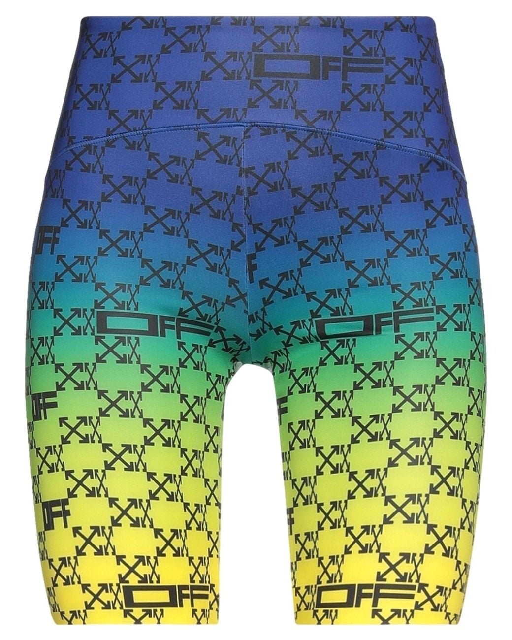 Off-White c/o Virgil Abloh Blue Shorts & Bermuda Shorts Polyamide, Polyester, Elastane