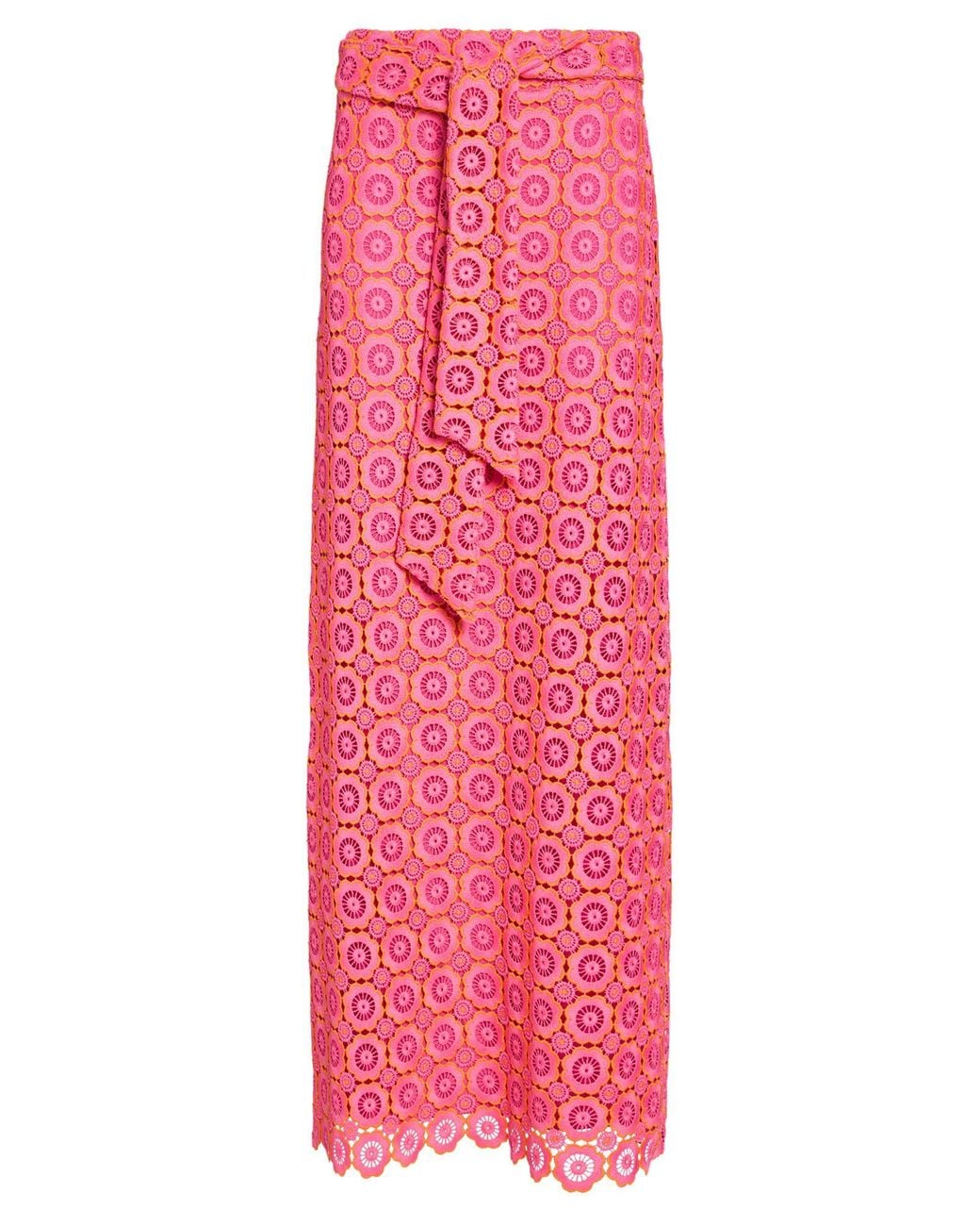 Moschino Pink Fuchsia Maxi Skirt Polyester