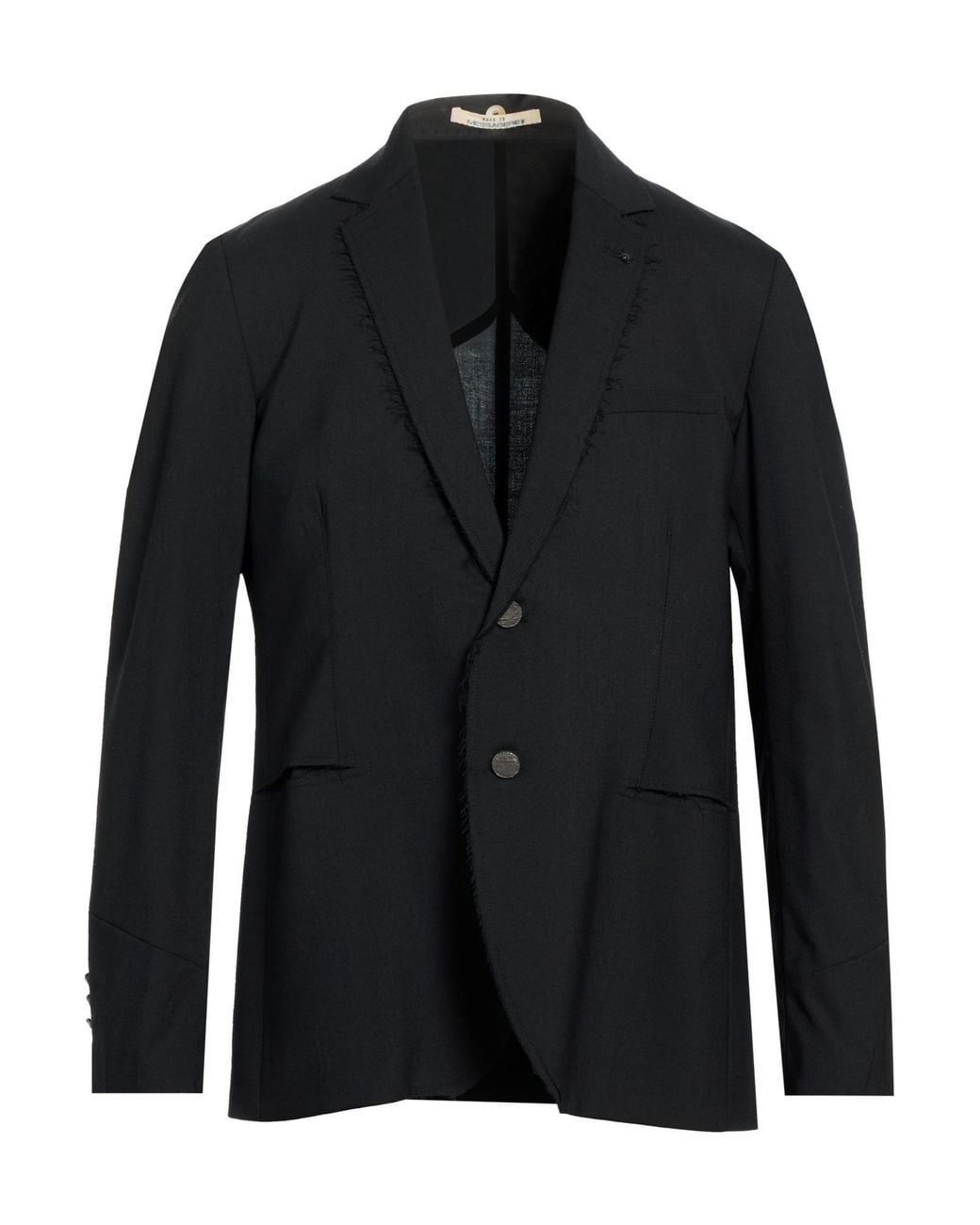 Messagerie Black Blazer Wool, Viscose, Elastane for men