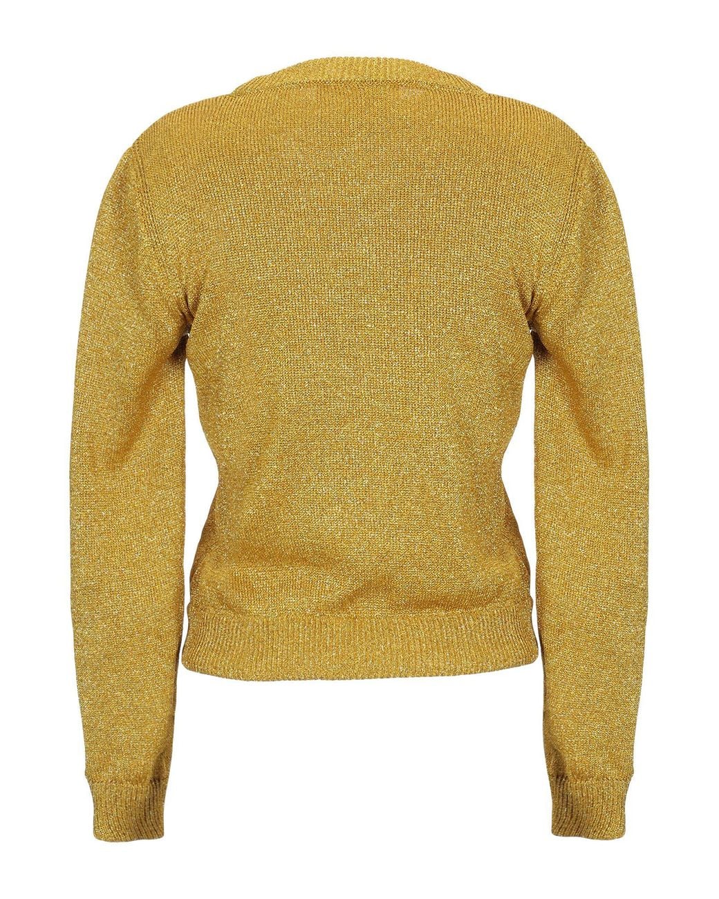 Alberta Ferretti Yellow Sweater Polyamide, Elastane, Polyester, Virgin Wool