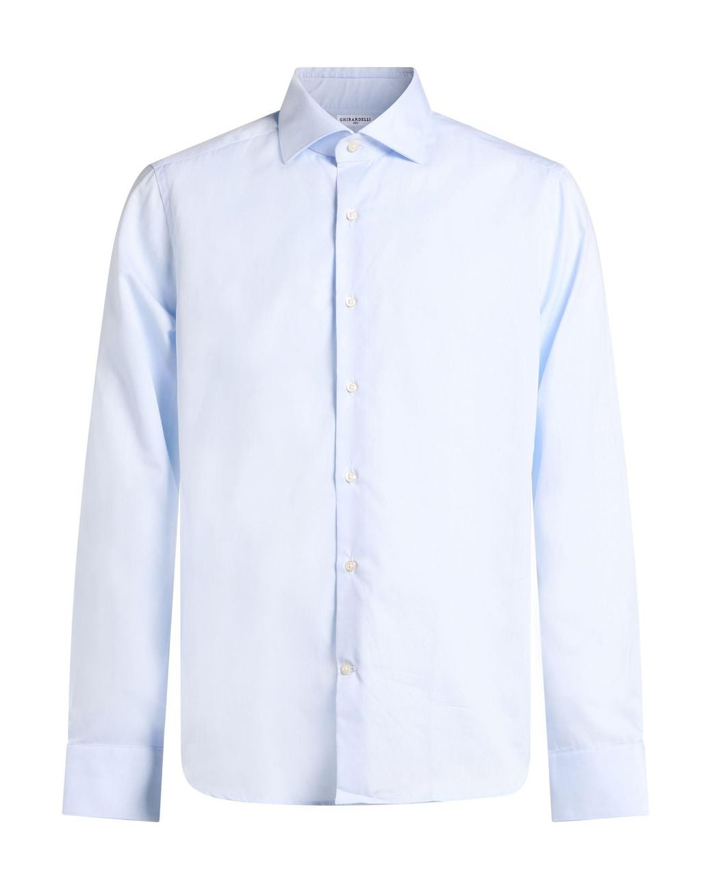 Ghirardelli Blue Shirt Cotton for men