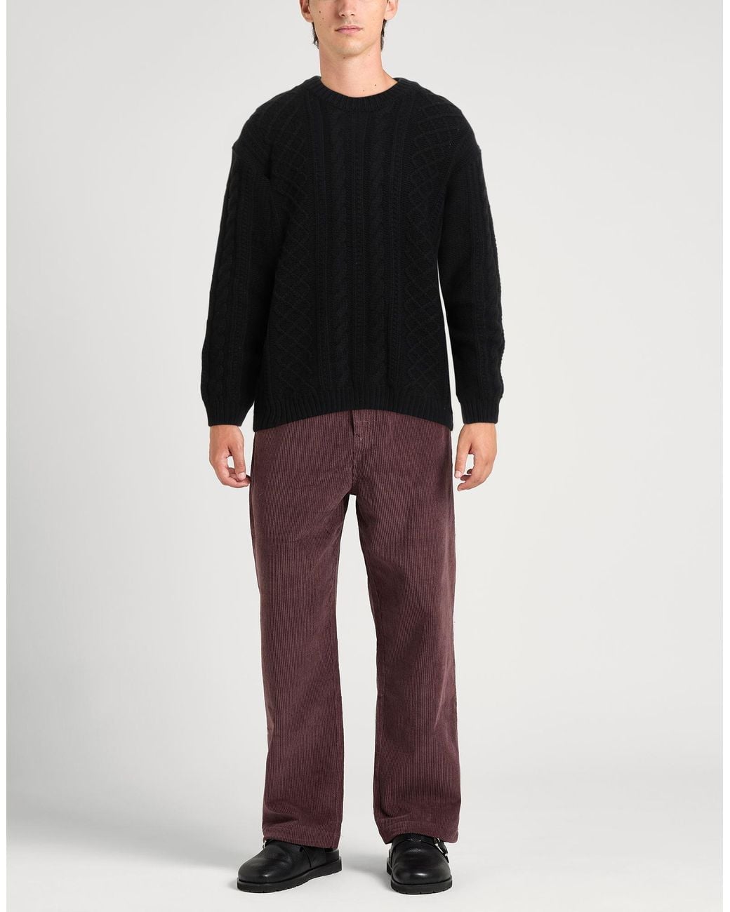 C P Company Black Sweater Wool, Polyamide for men