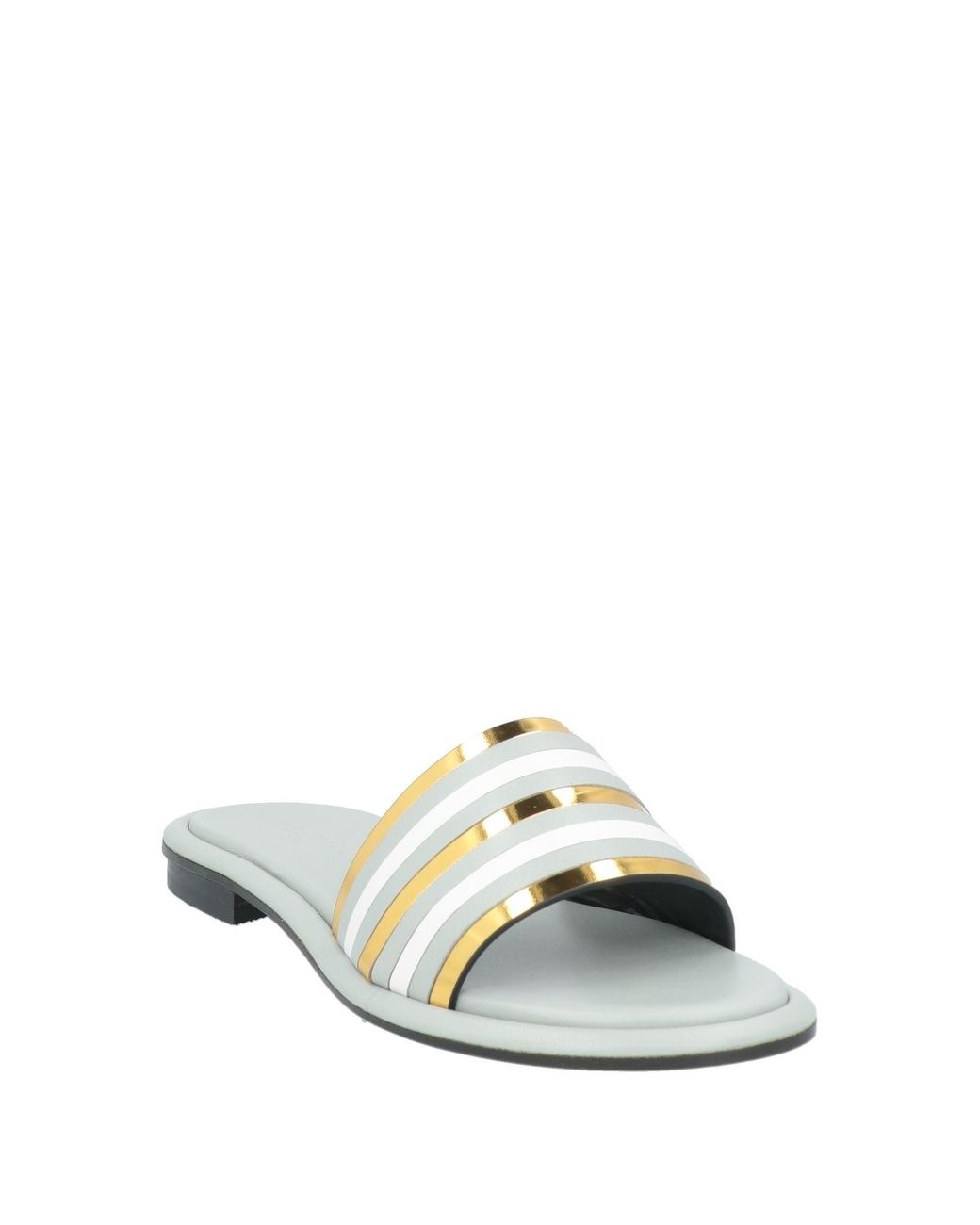 DONNARì White Light Sandals Leather
