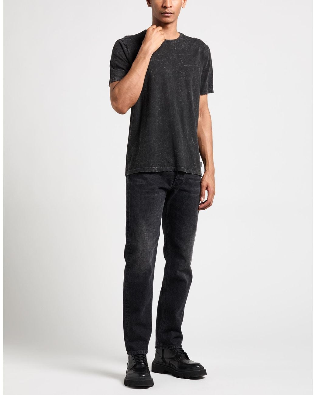 John Varvatos Blue T-Shirt Cotton for men