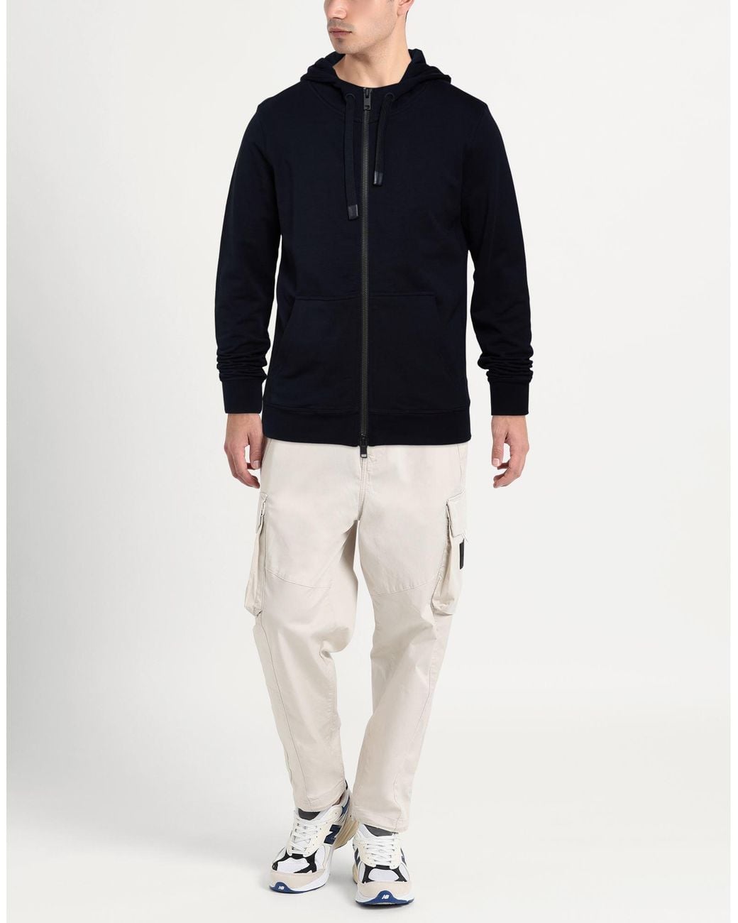 Trusted Handwork Blue Midnight Sweatshirt Cotton for men