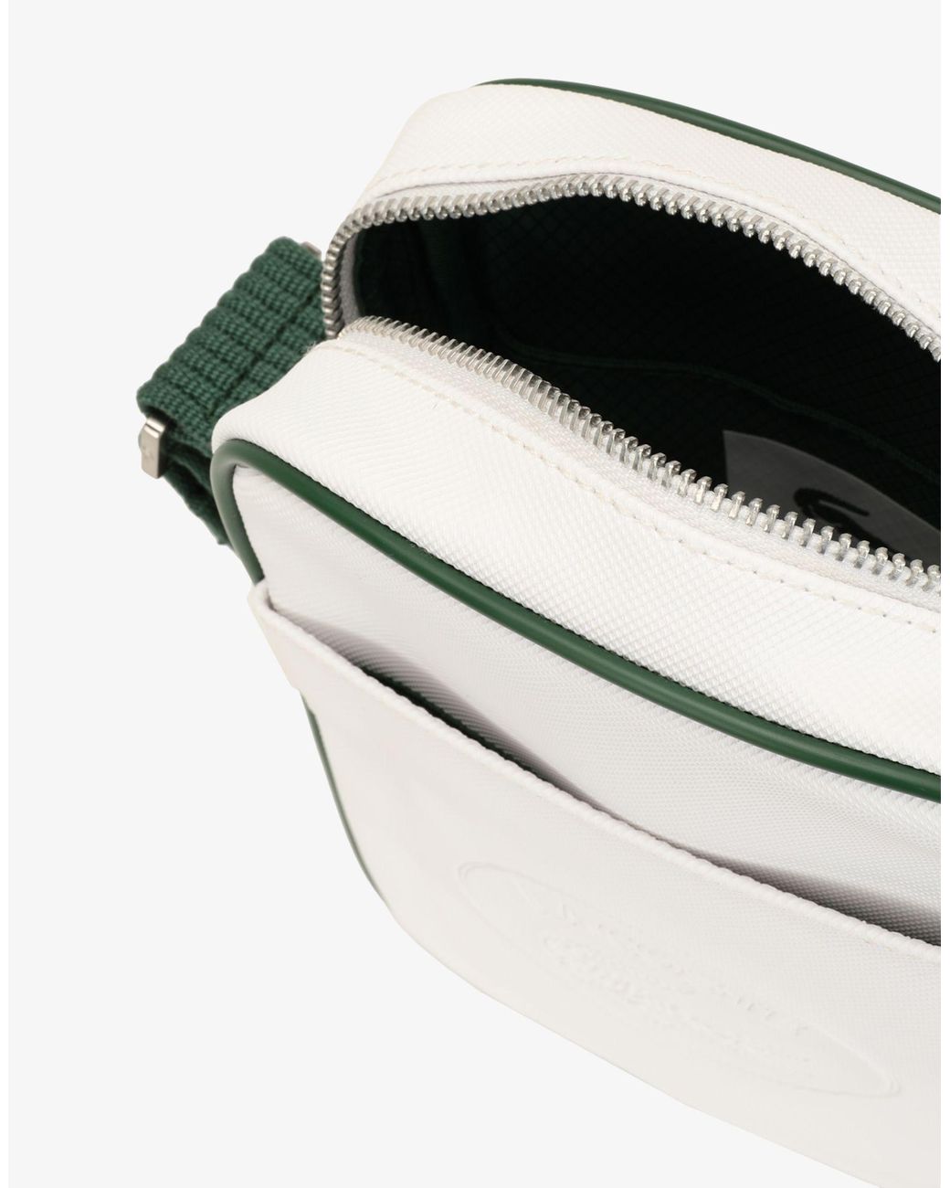 Bolso con bandolera Lacoste de hombre de color Blanco Lyst