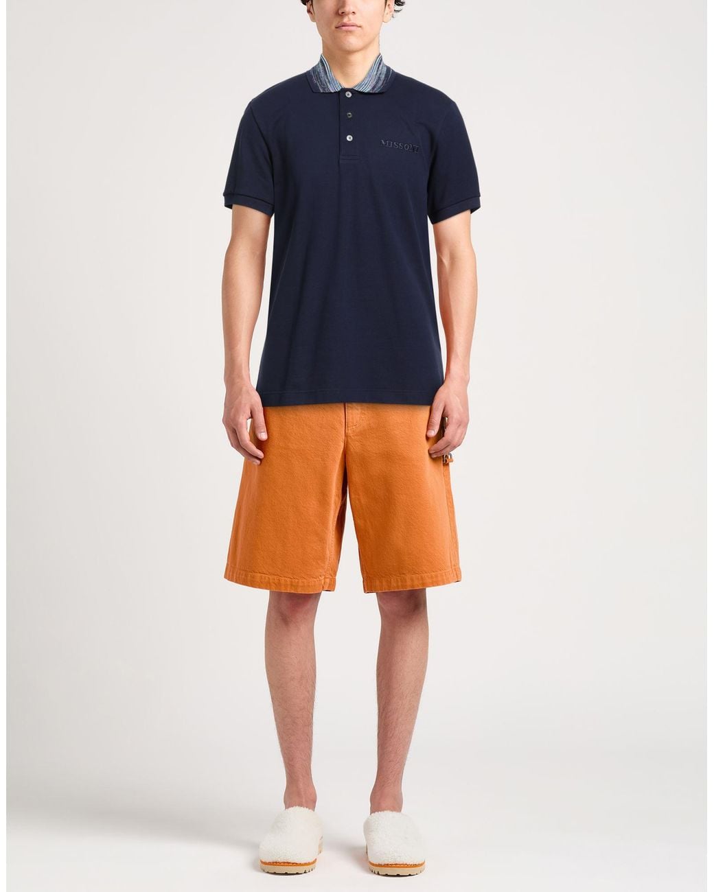 Polo Missoni pour homme en coloris Blue
