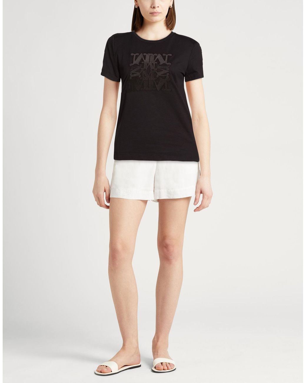 Max Mara Black T-Shirt Cotton