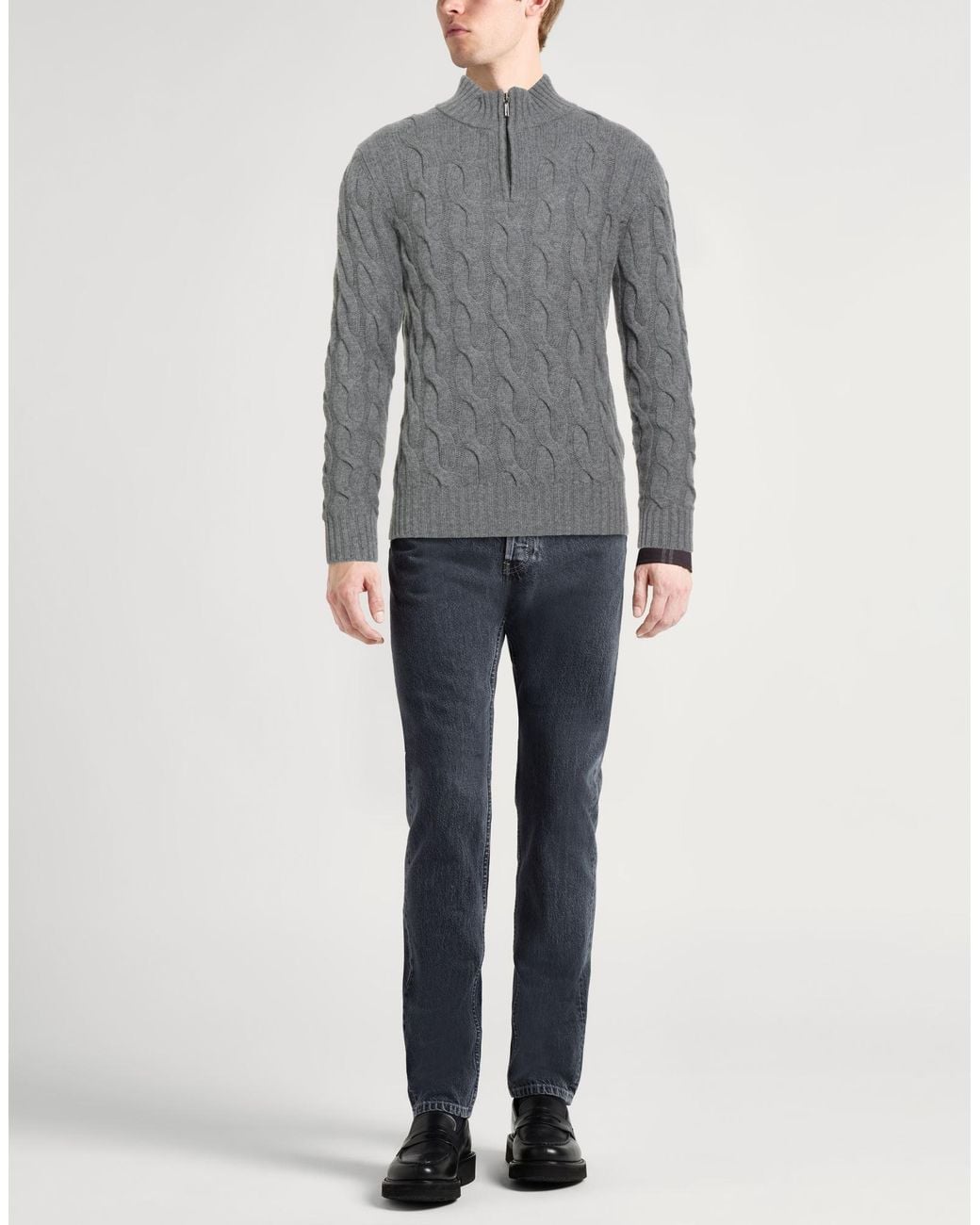Pullover Moorer pour homme en coloris Gray