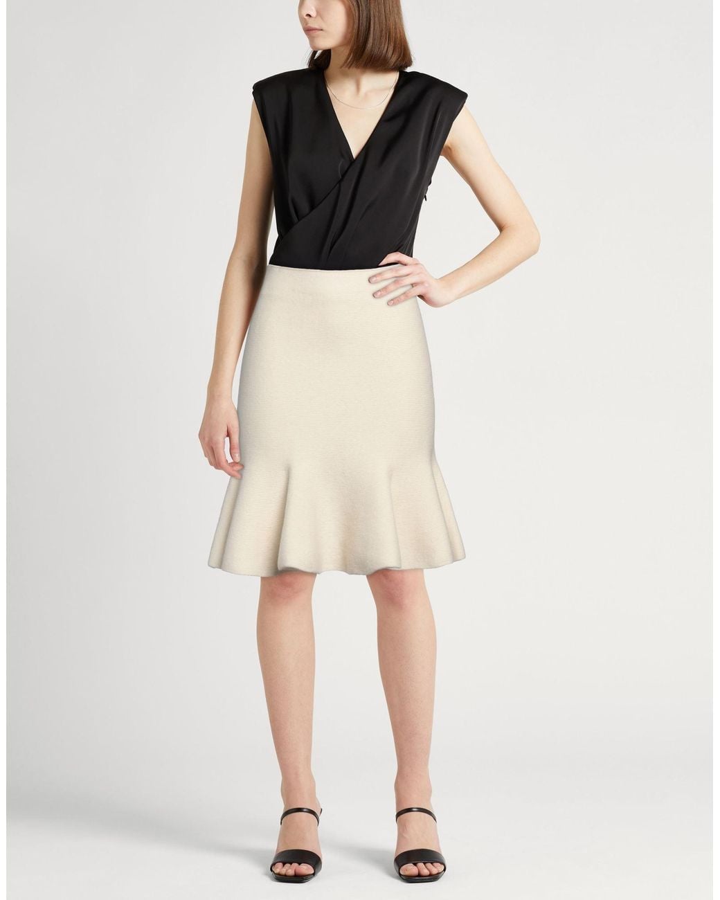 Jil Sander Natural Mini Skirt