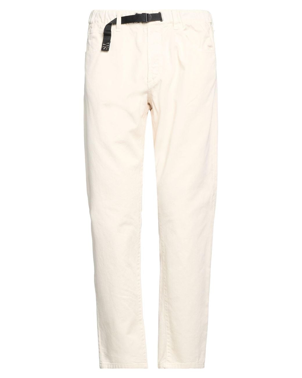 White Sand Natural Ivory Pants Cotton for men
