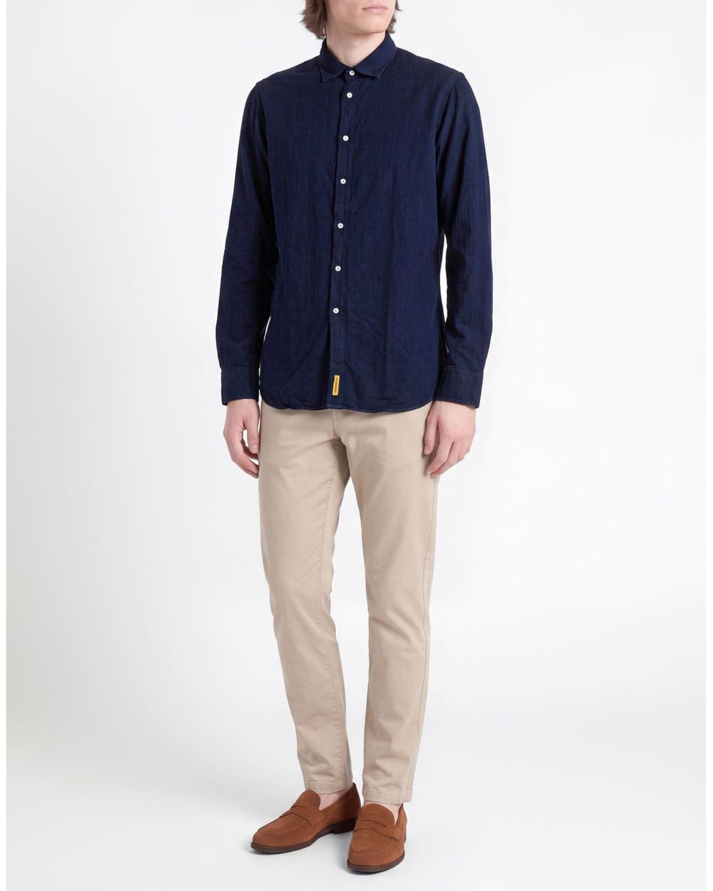 B.D. Baggies Blue Shirt Cotton for men