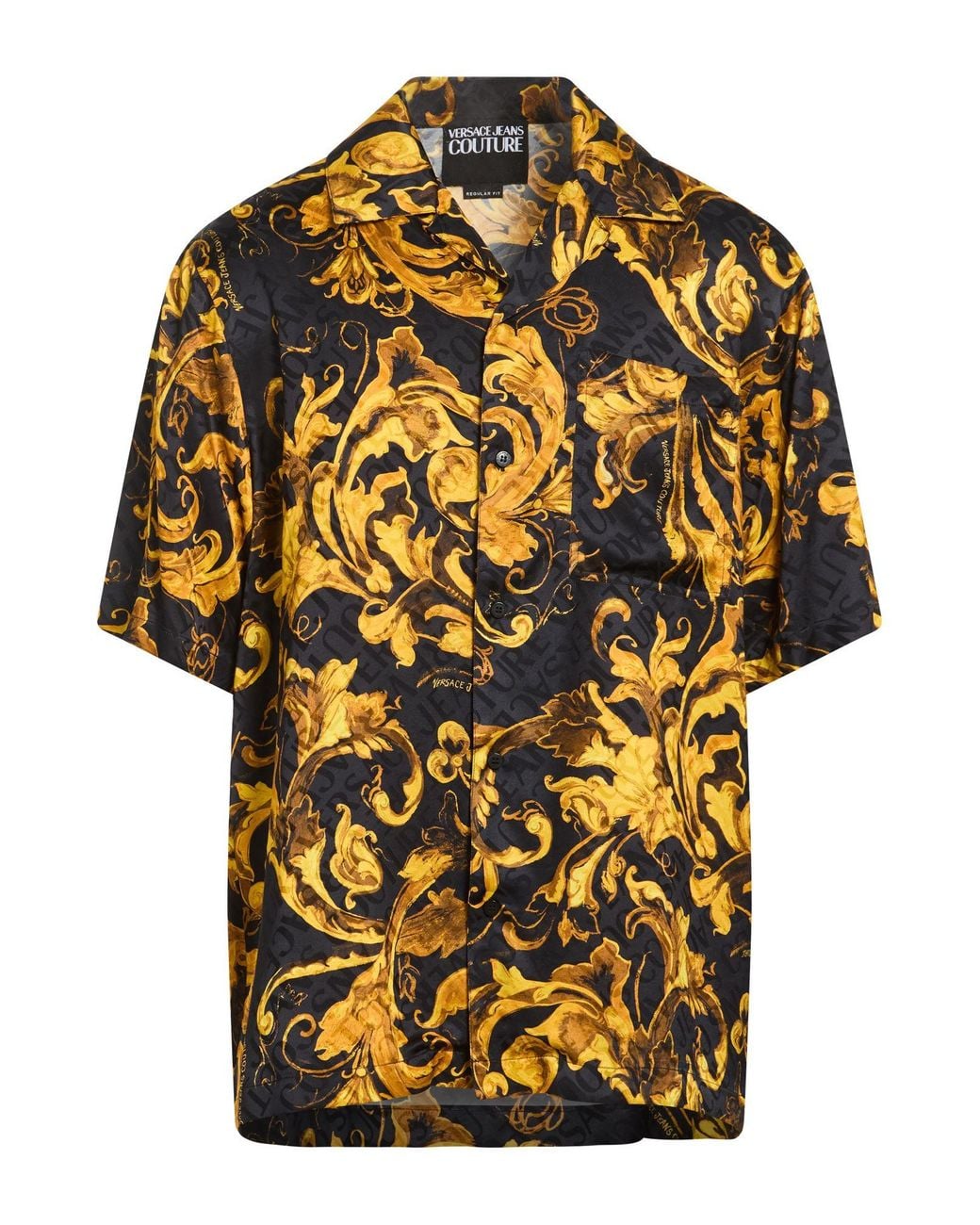 Versace Jeans Couture Yellow Shirt Viscose for men