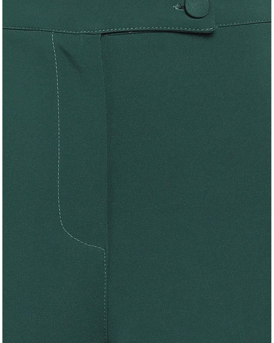 CROCHÈ Green Pants Polyester, Elastane