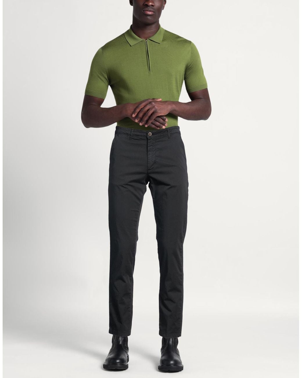 Squad² Gray Pants Cotton, Elastane for men