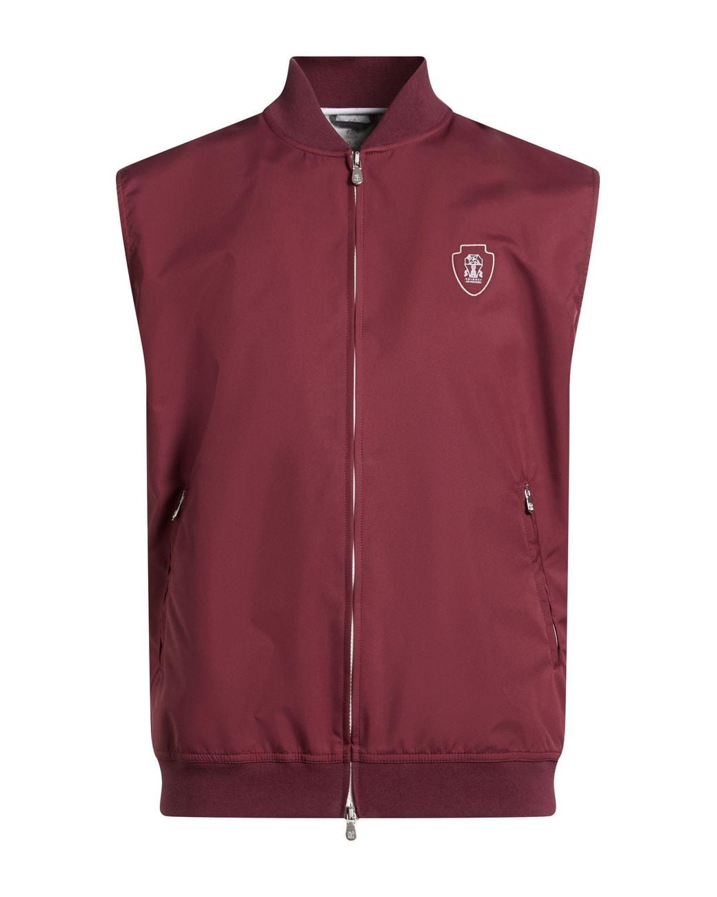 Brunello Cucinelli Red Gilet for men