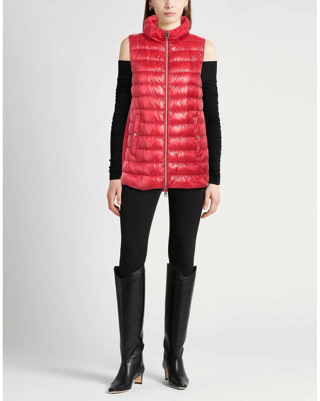 Herno Red Vest Polyamide, Polyester