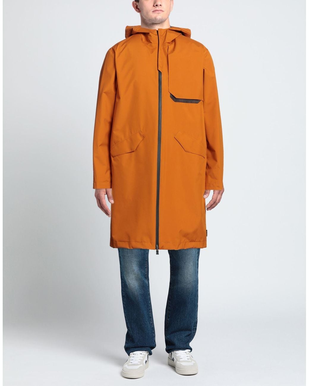 Herno Orange Overcoat & Trench Coat for men