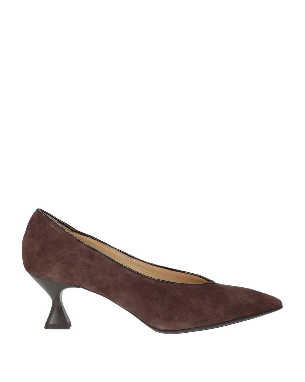 Walter Violet Brown Pumps Leather