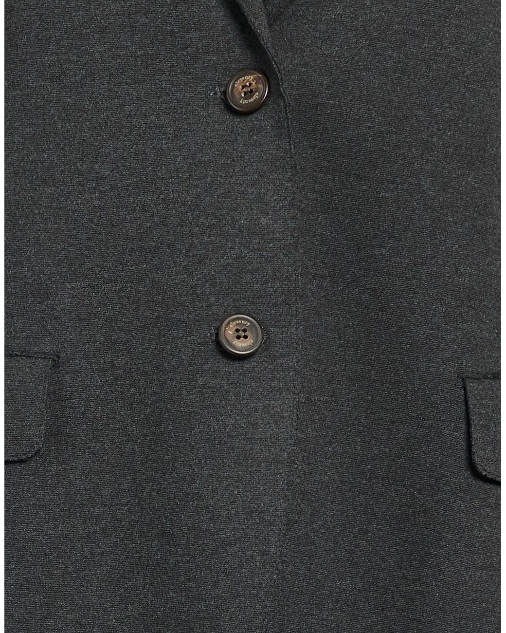 Eleventy Black Blazer Viscose, Polyamide, Elastane