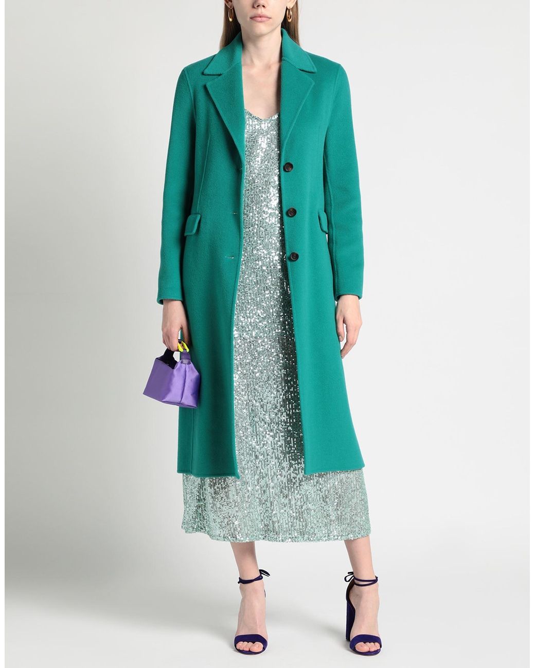 THE NINA STUDIO Green Midi Dress